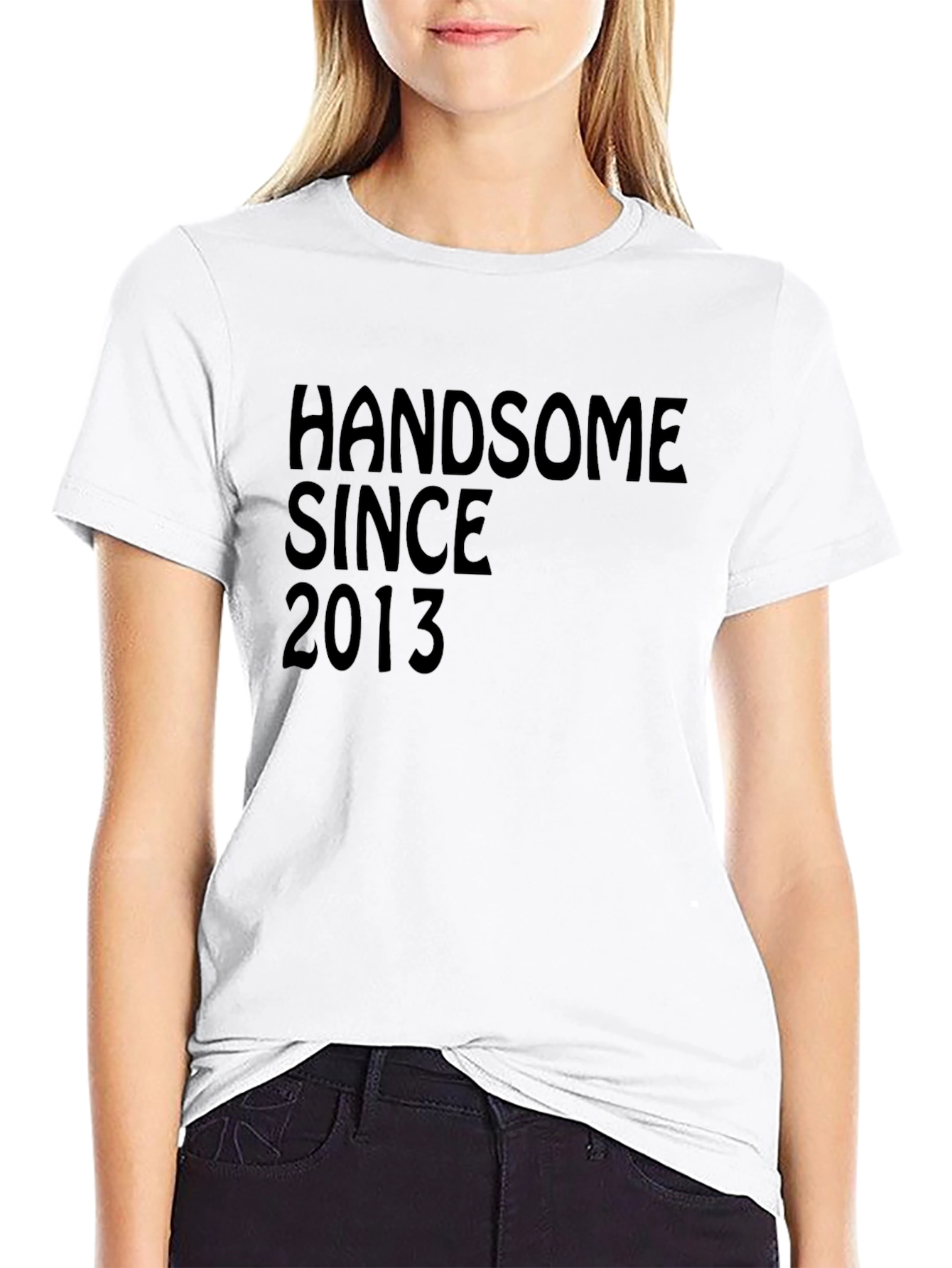 Handsome Since 2013 Black T-Shirt