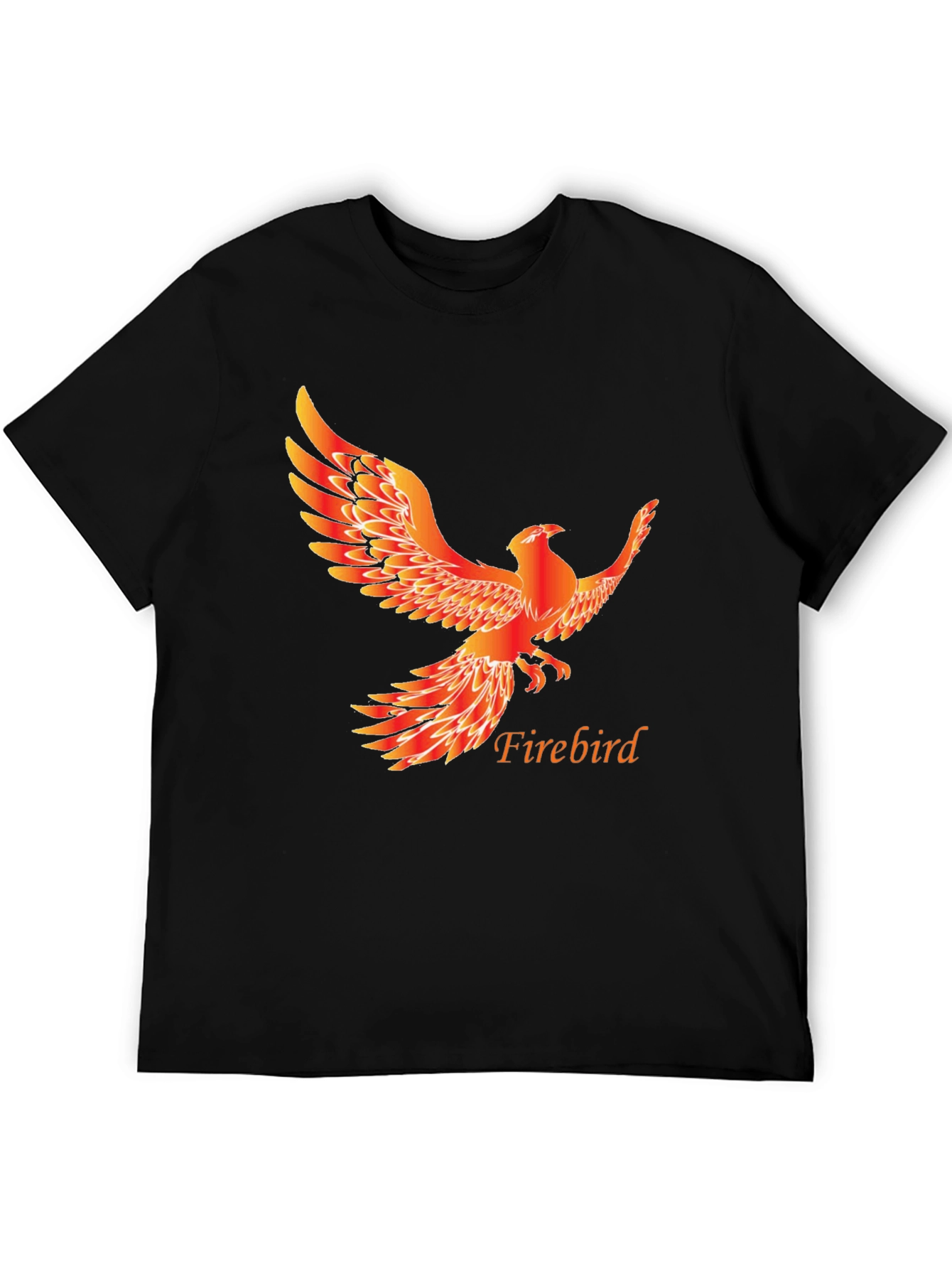 Firebird Graphic Tee - Mens Black Cotton T-Shirt
