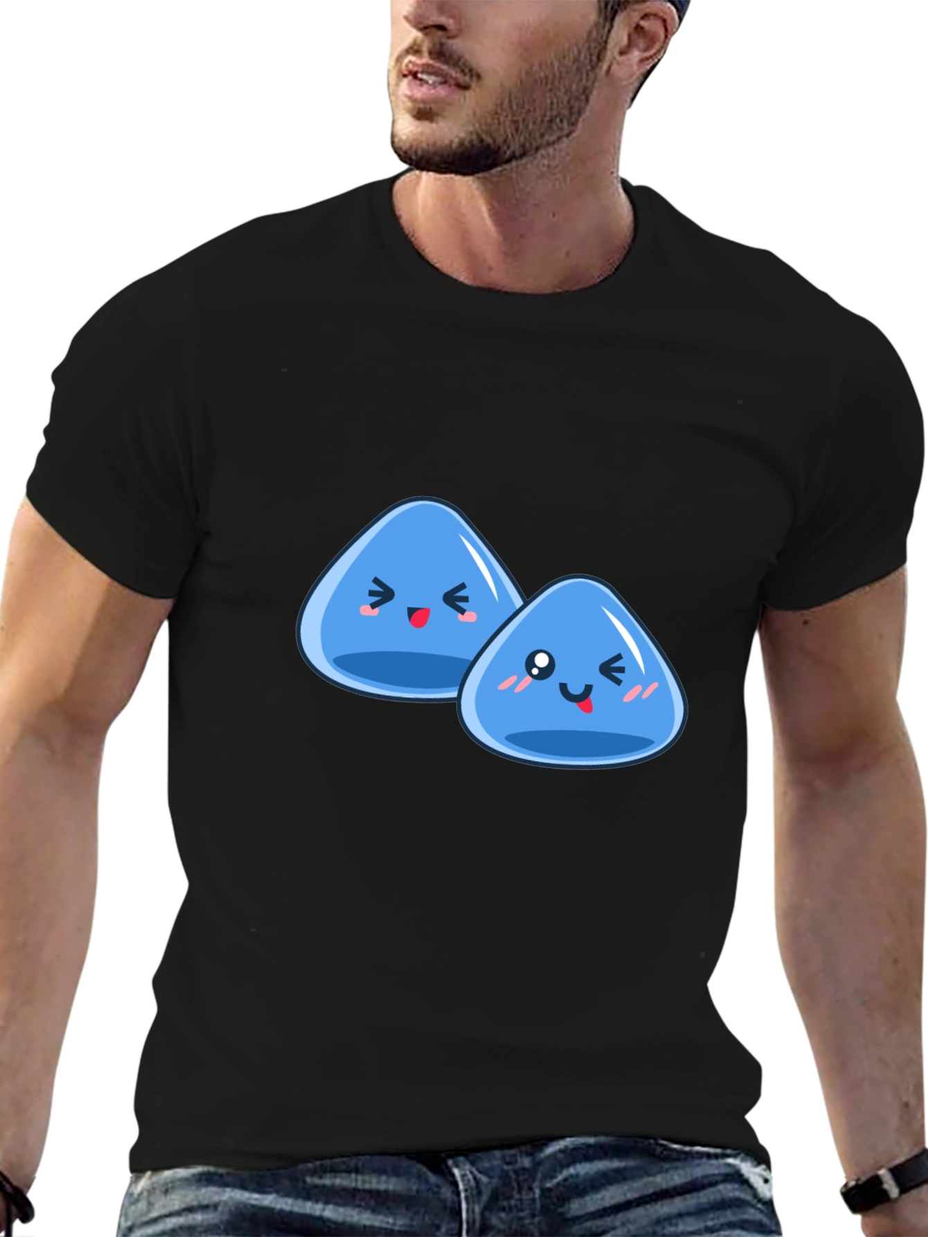 Cute Slime Duo Graphic T-Shirt