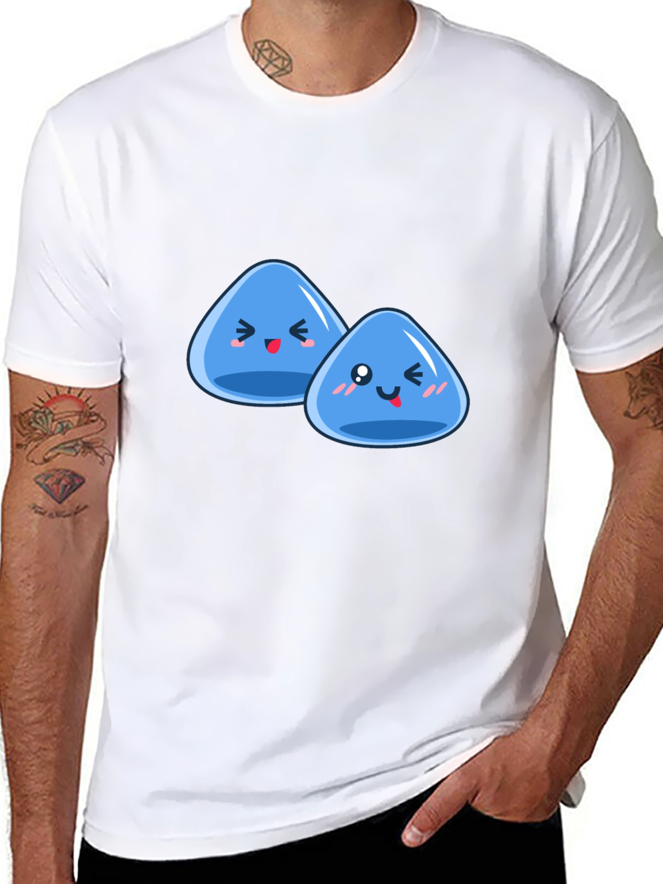 Cute Slime Duo Graphic T-Shirt