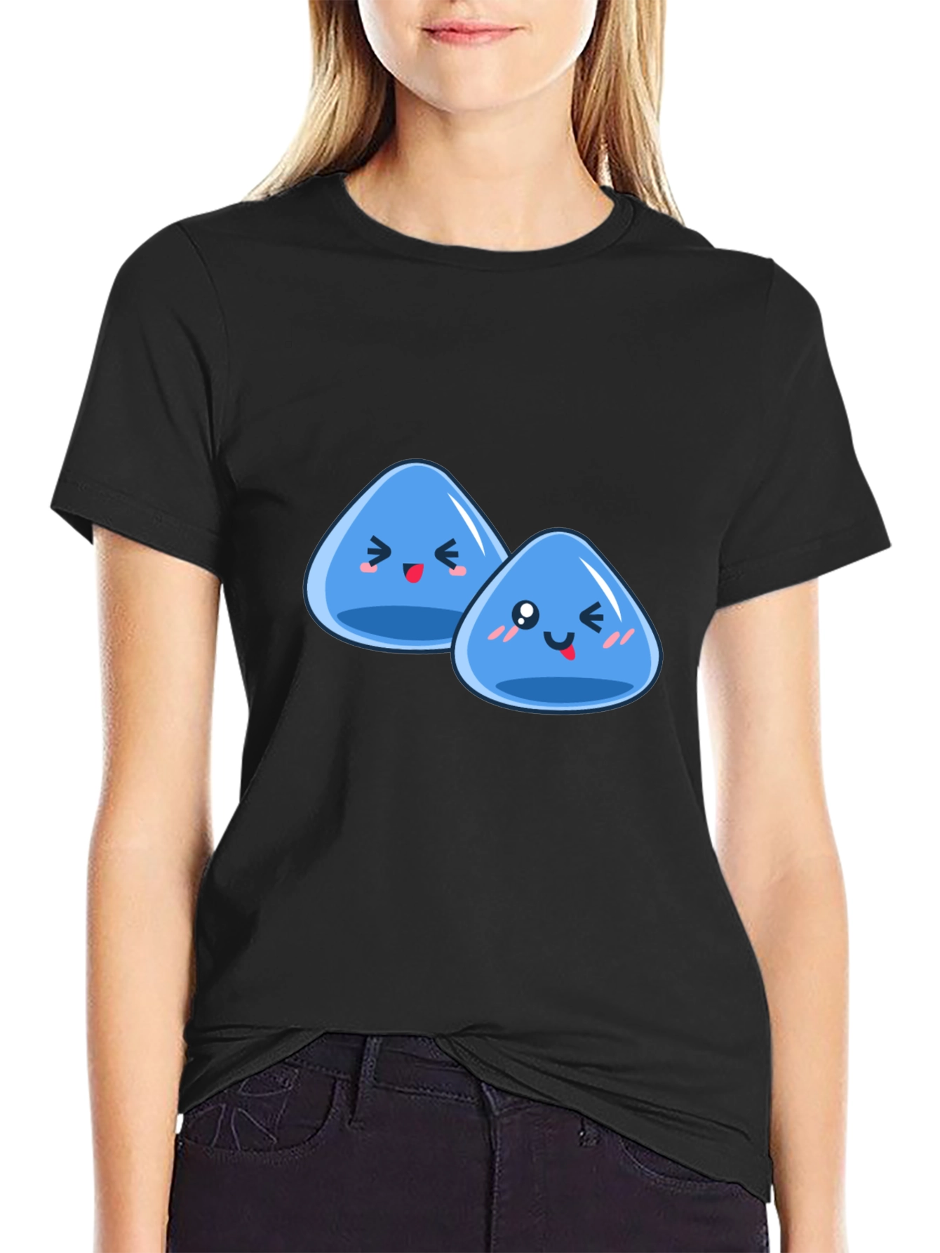 Cute Slime Duo Graphic T-Shirt