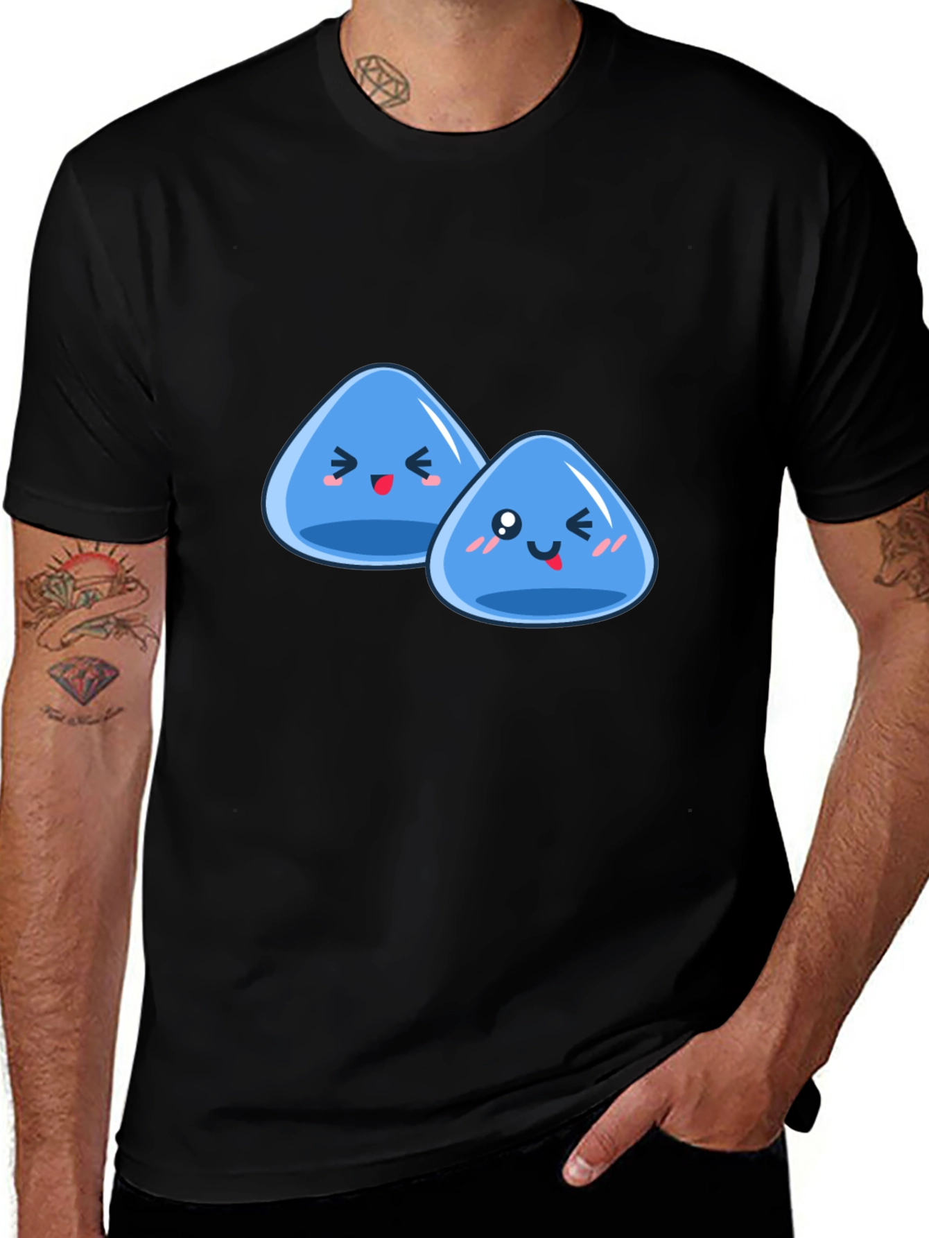 Cute Slime Duo Graphic T-Shirt