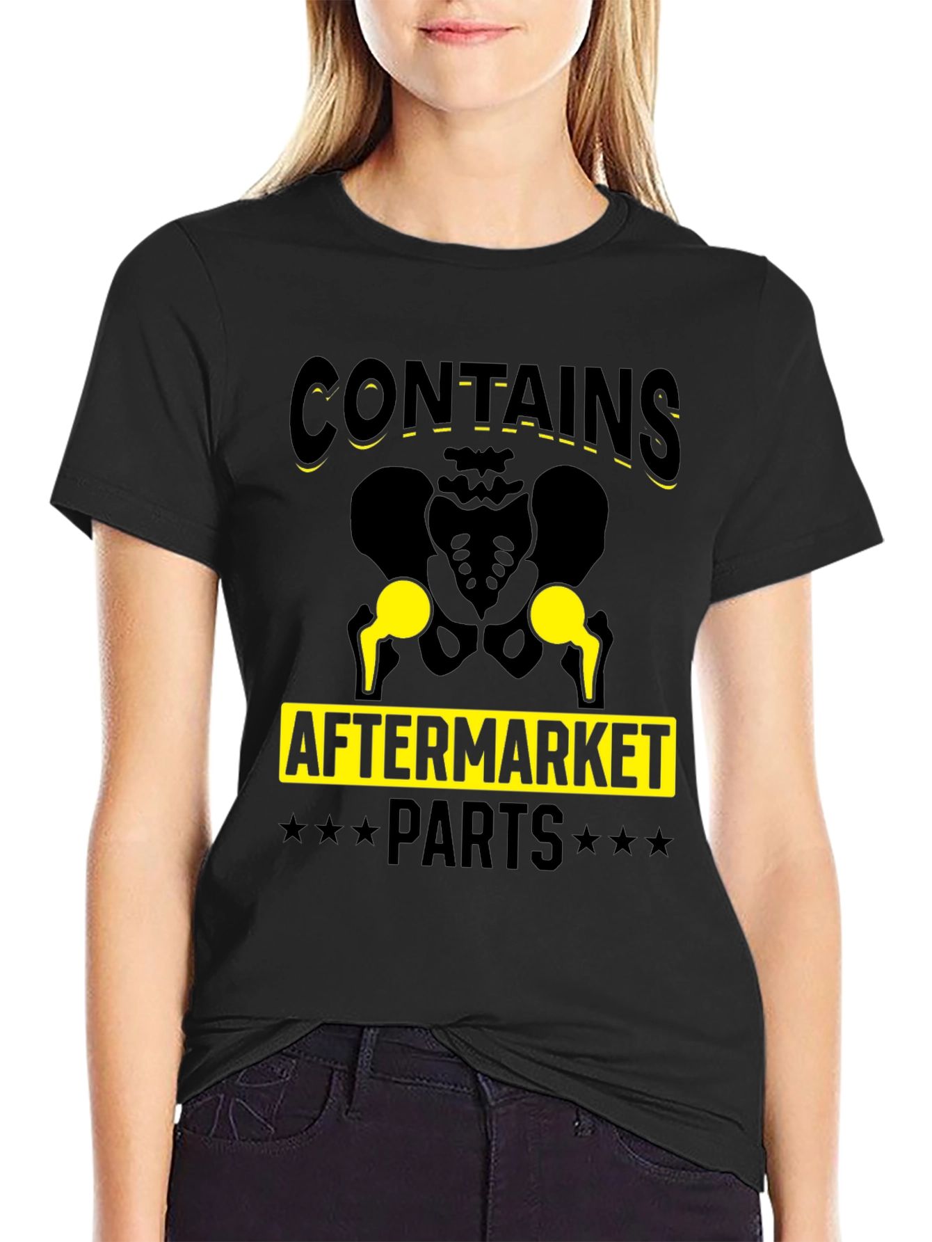 Contains Aftermarket Parts Funny Hip Replacement T-Shirt