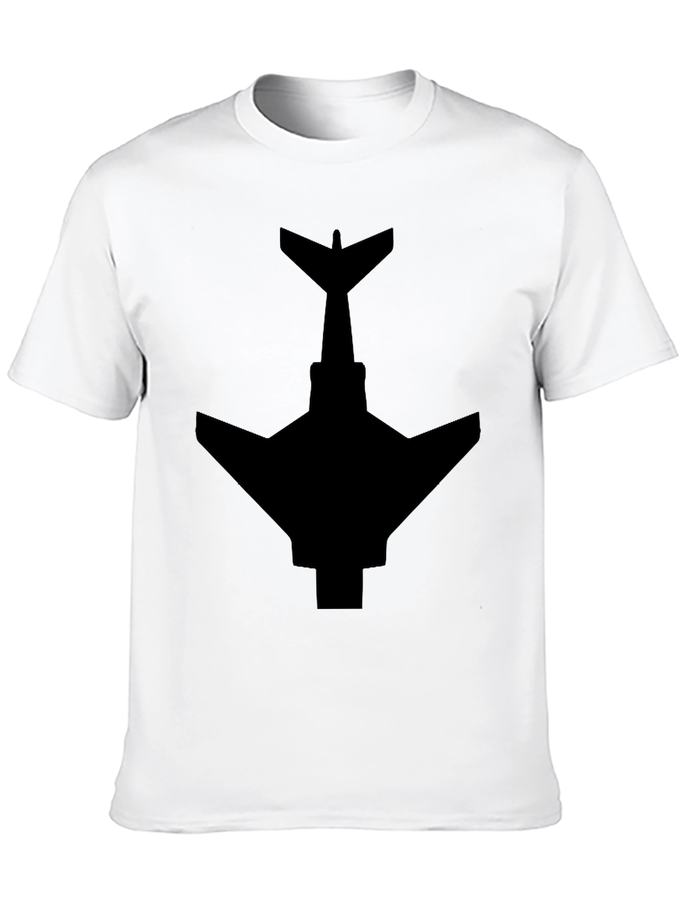 Stealth Jet T-Shirt - Black Plane Graphic Tee