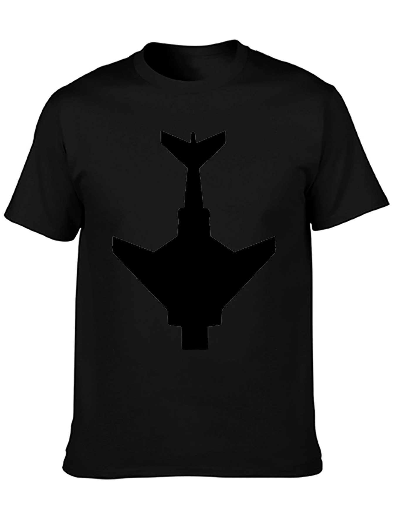 Stealth Jet T-Shirt - Black Plane Graphic Tee