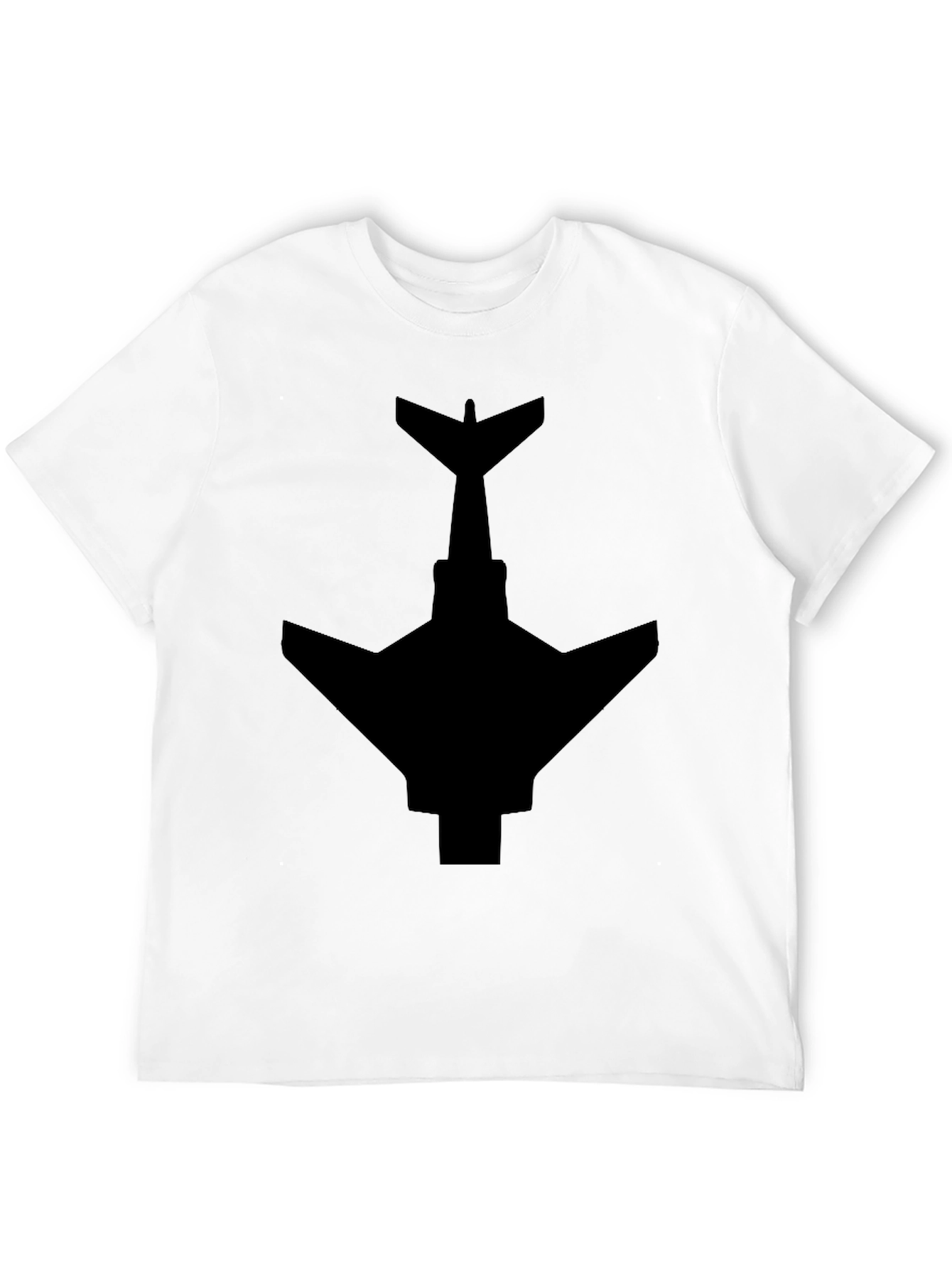 Stealth Jet T-Shirt - Black Plane Graphic Tee