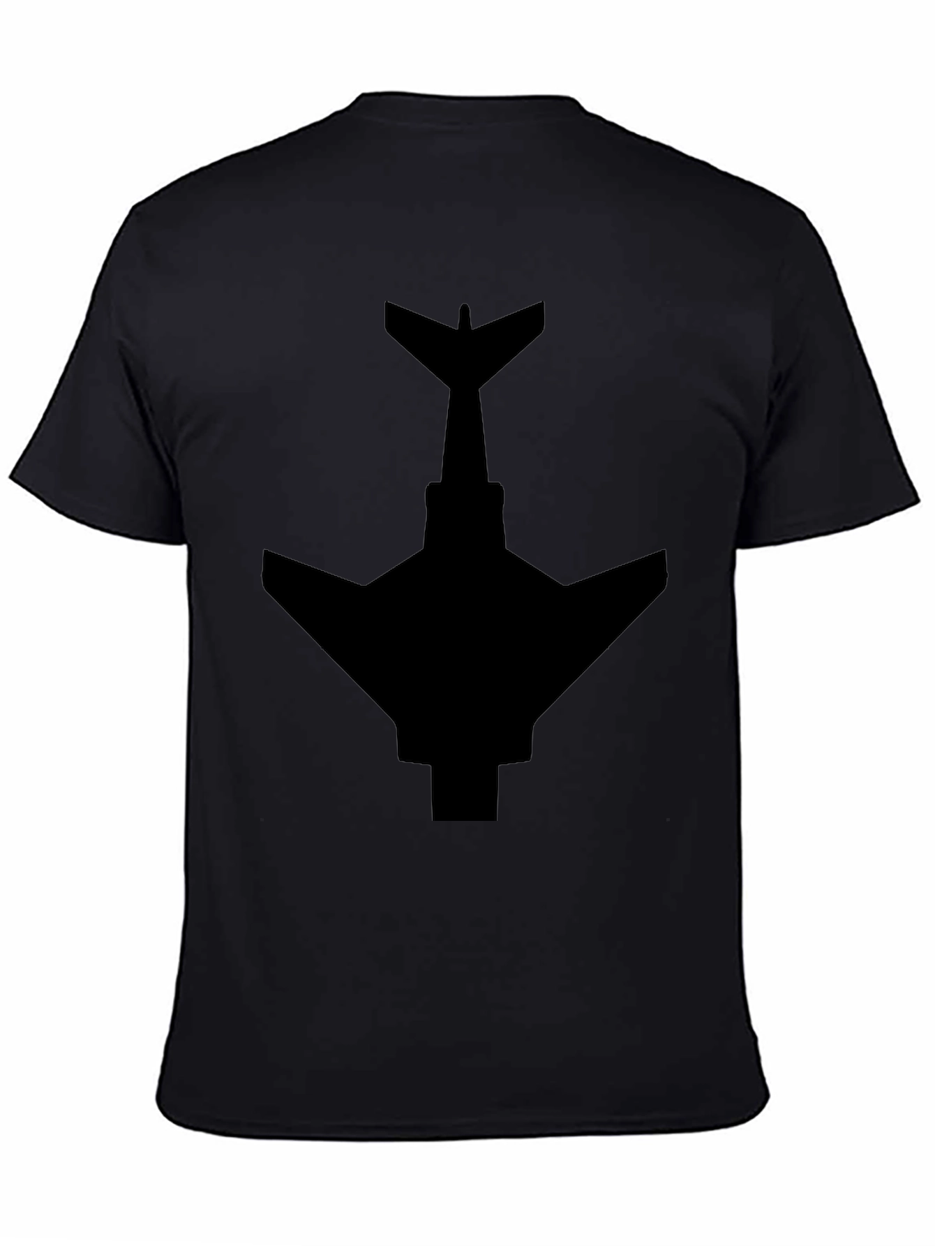 Stealth Jet T-Shirt - Black Plane Graphic Tee