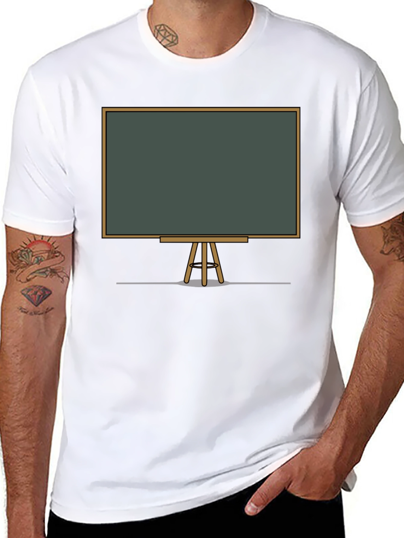 Black Chalkboard Graphic Tee - Unisex Casual Shirt