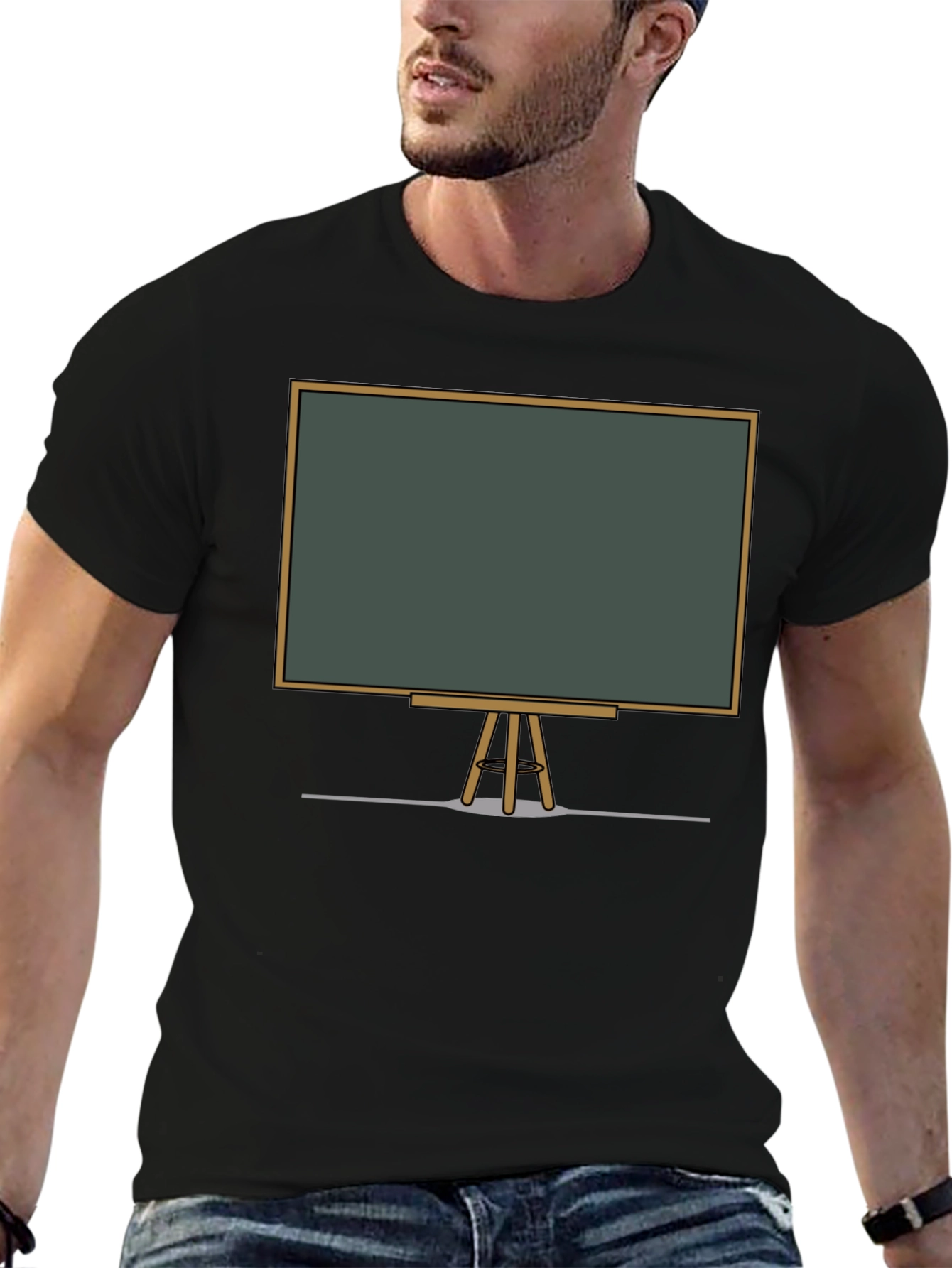 Black Chalkboard Graphic Tee - Unisex Casual Shirt
