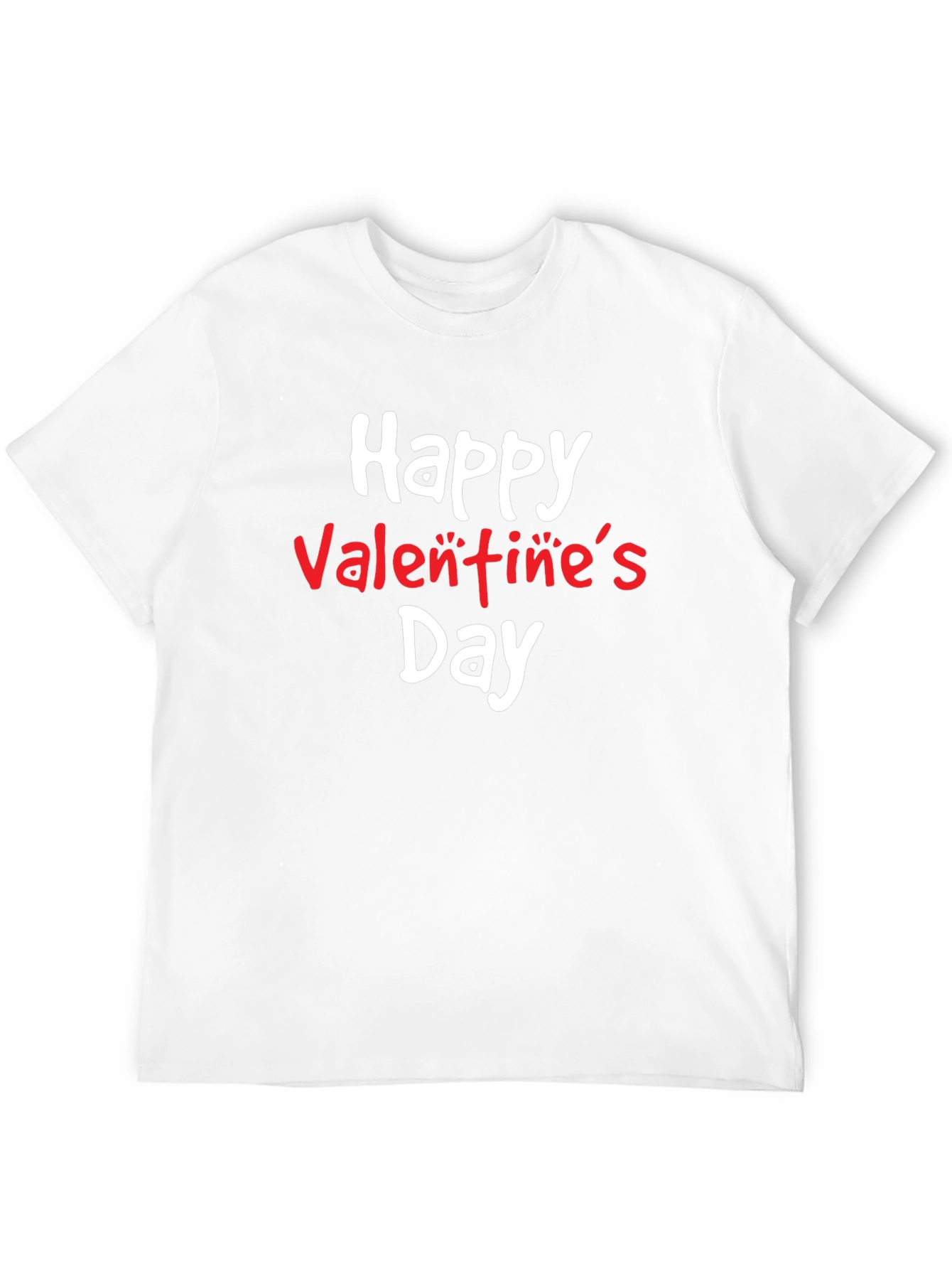 Happy Valentines Day Black T-Shirt