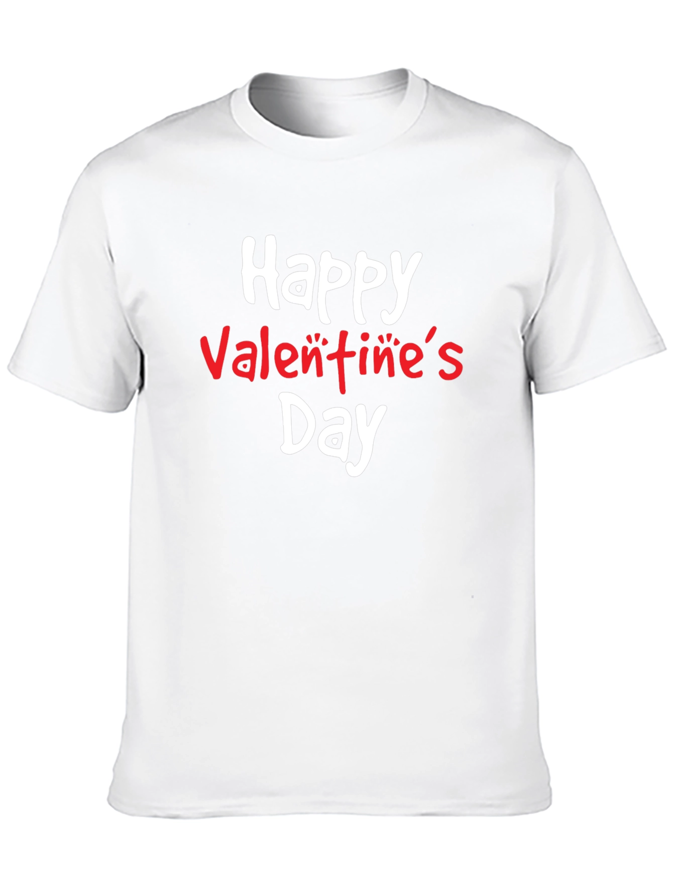 Happy Valentines Day Black T-Shirt
