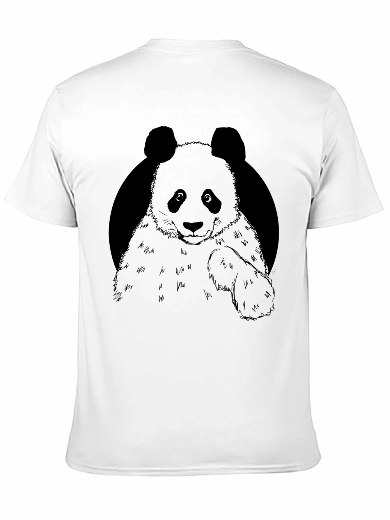 Black Panda Graphic Tee - Casual Mens T-Shirt