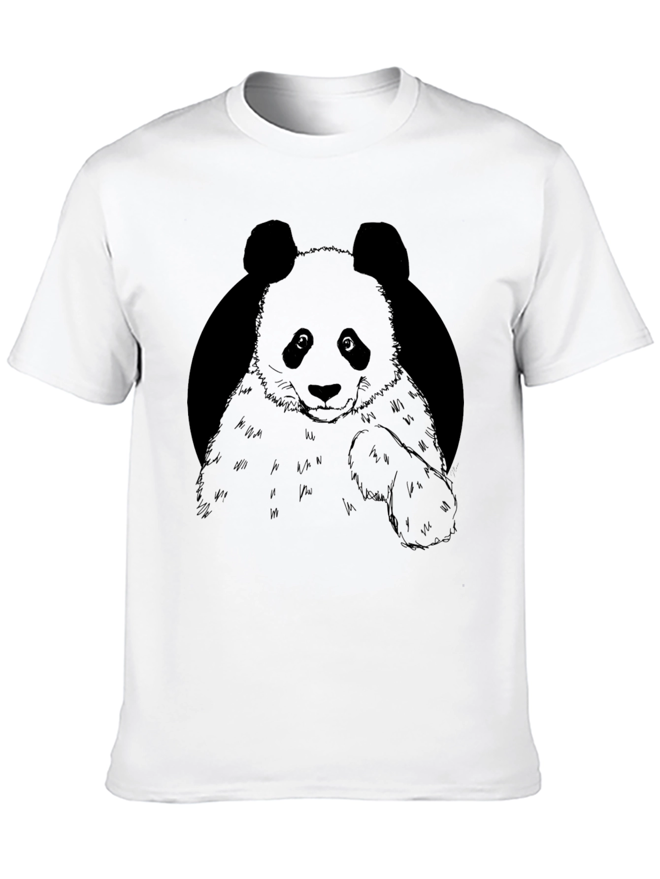 Black Panda Graphic Tee - Casual Mens T-Shirt