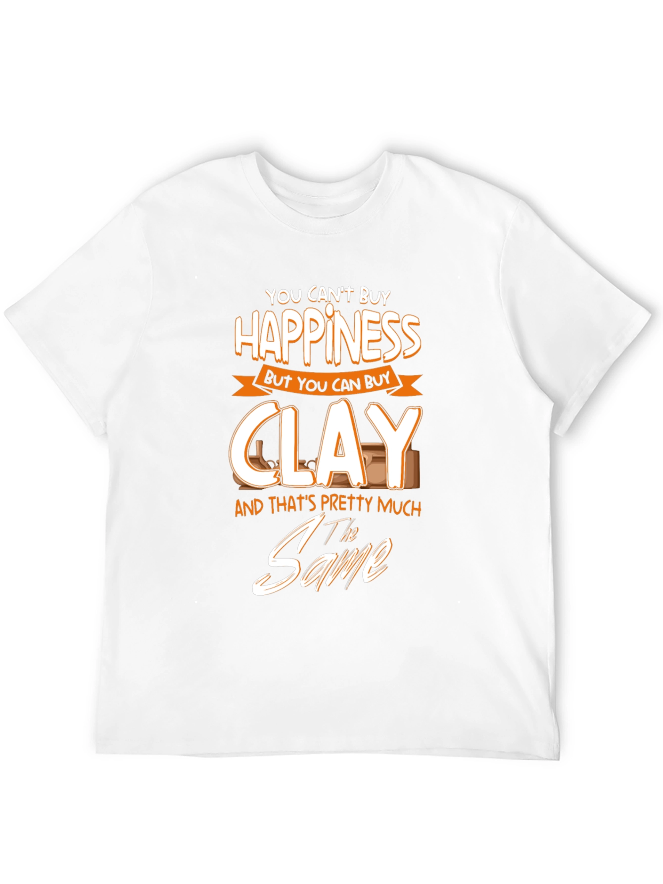 Happiness & Clay Black Graphic Tee