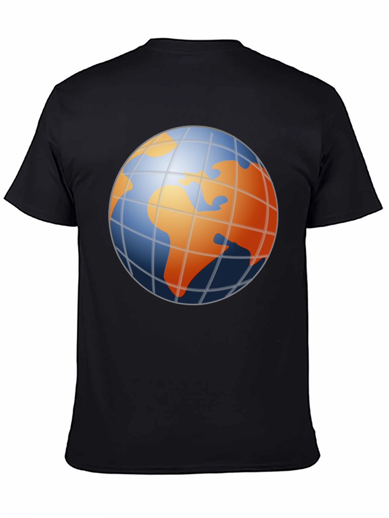 Globe Graphic Mens Black T-Shirt