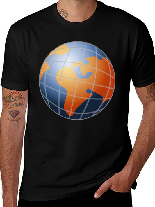 Globe Graphic Mens Black T-Shirt