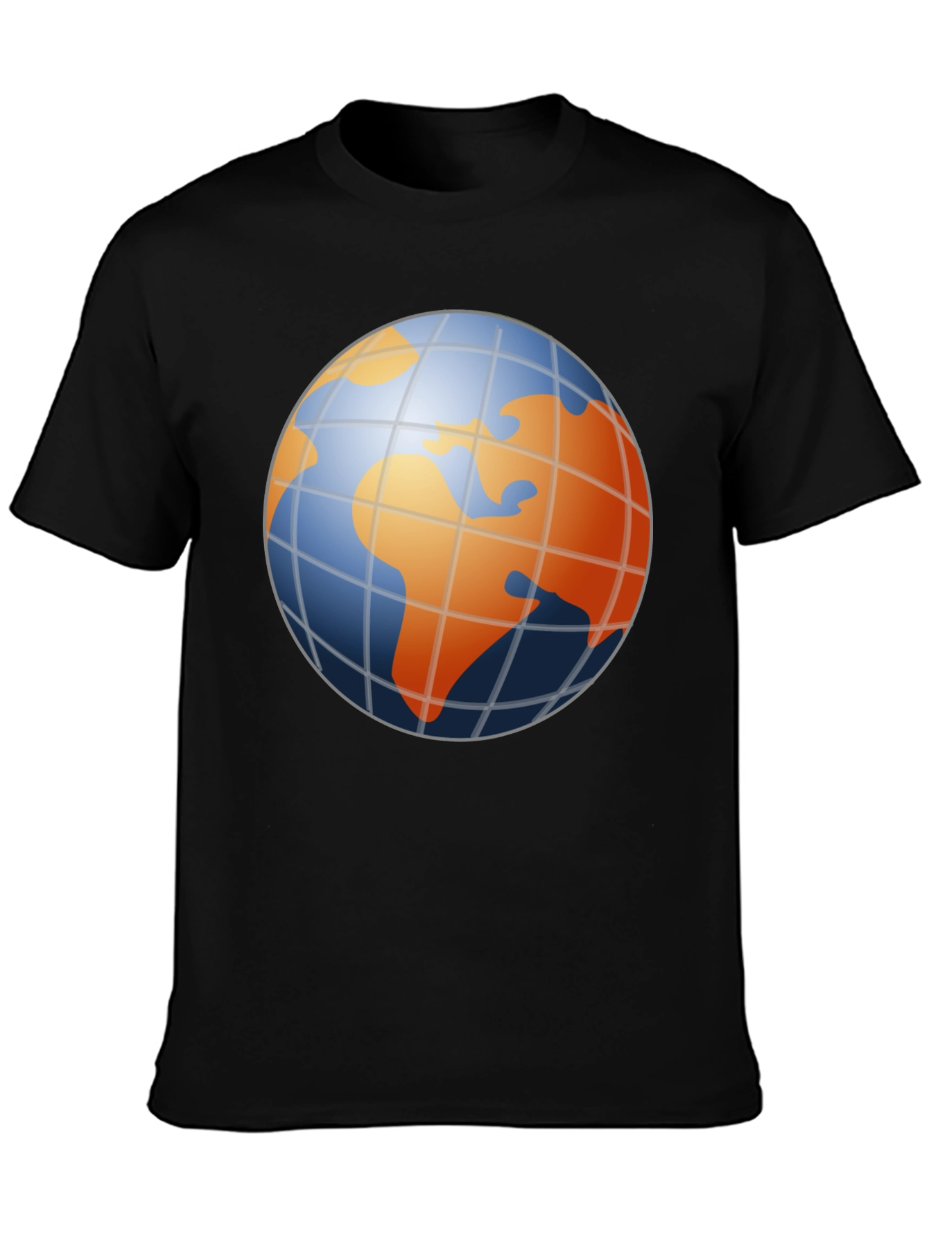 Globe Graphic Mens Black T-Shirt