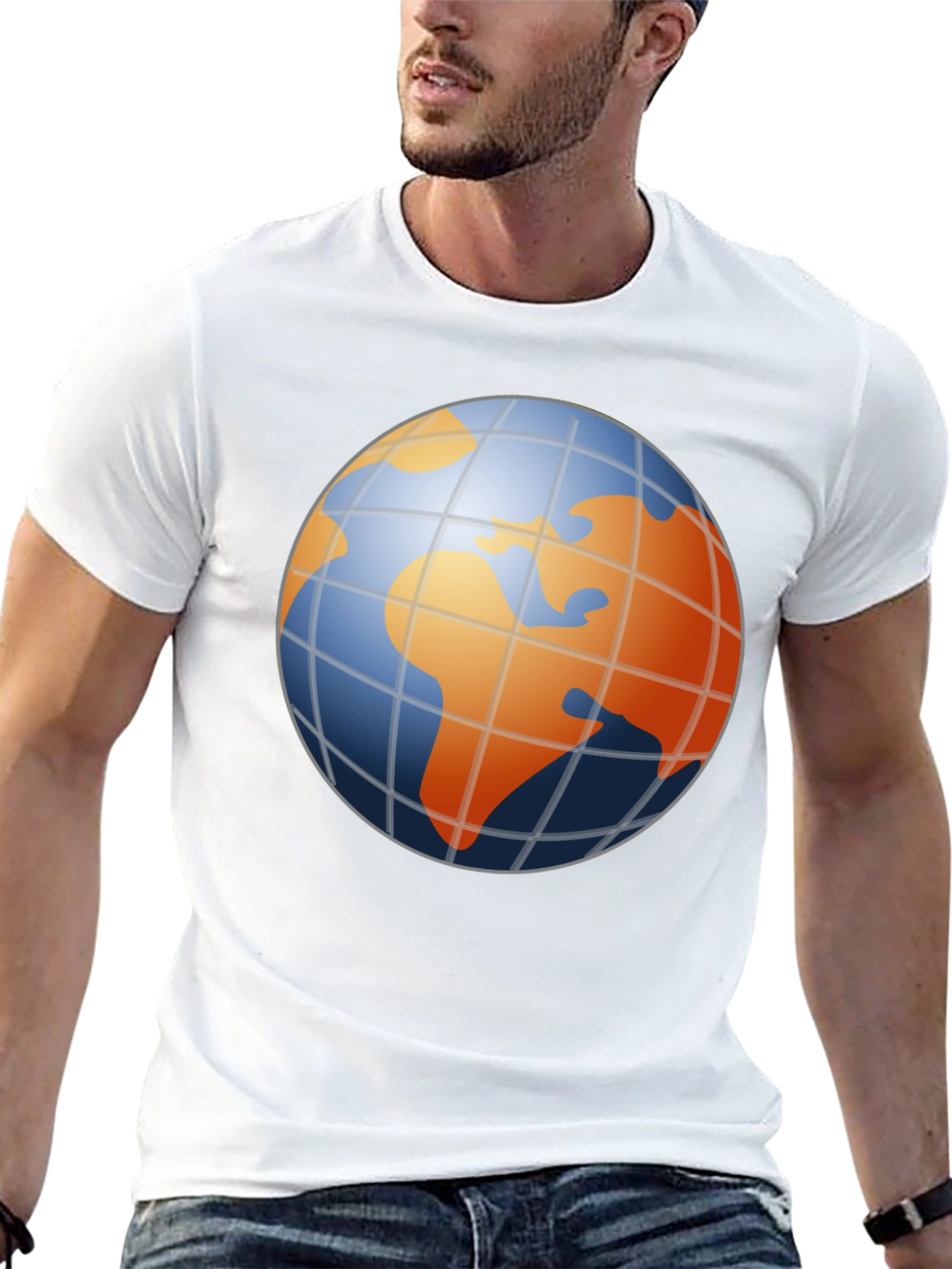 Globe Graphic Mens Black T-Shirt