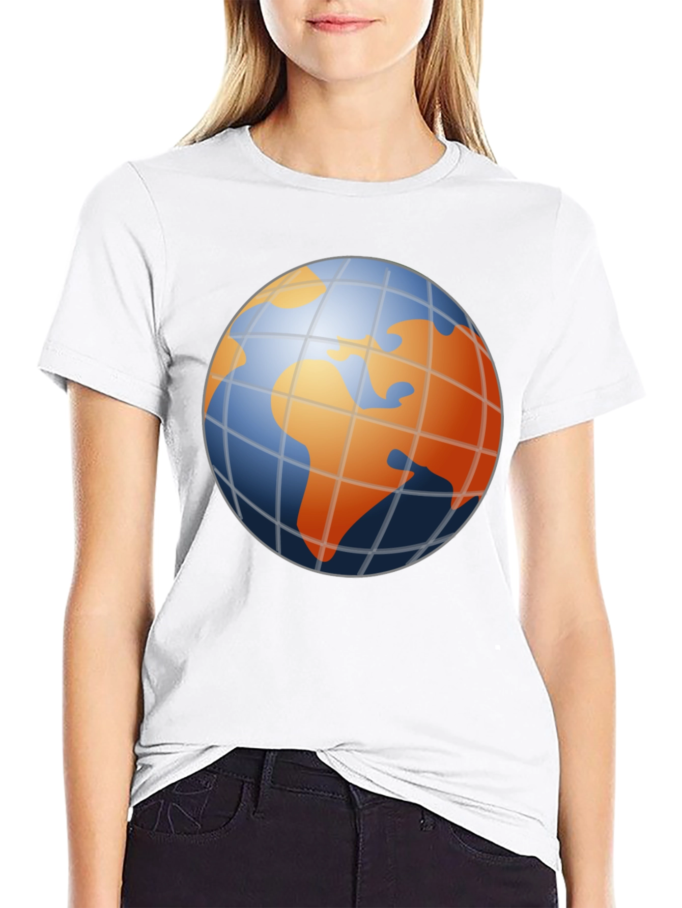 Globe Graphic Mens Black T-Shirt