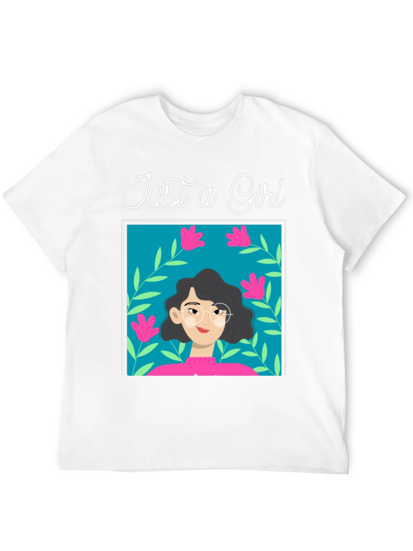 Just a Girl Graphic Tee - Stylish Cotton T-Shirt