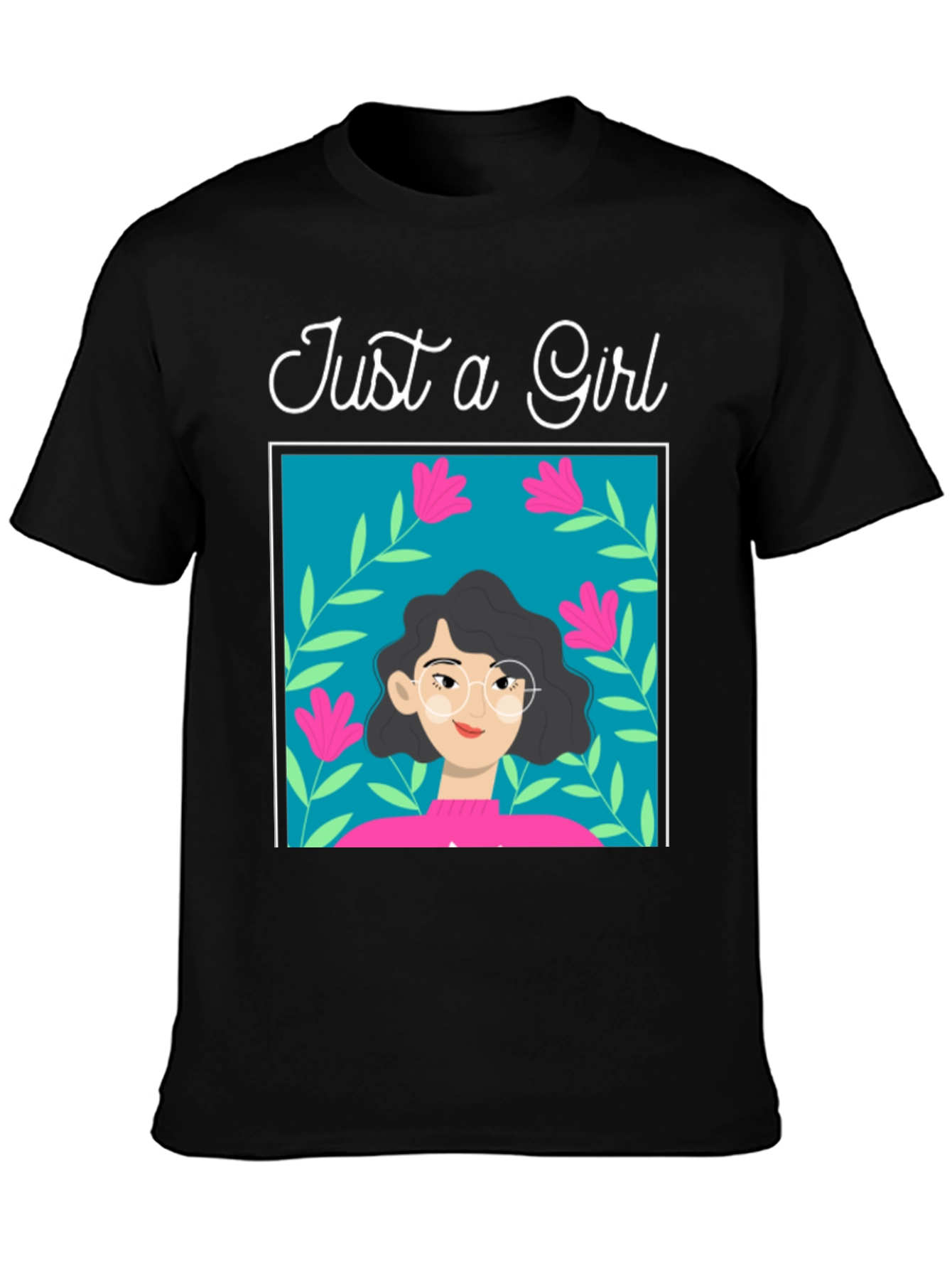 Just a Girl Graphic Tee - Stylish Cotton T-Shirt