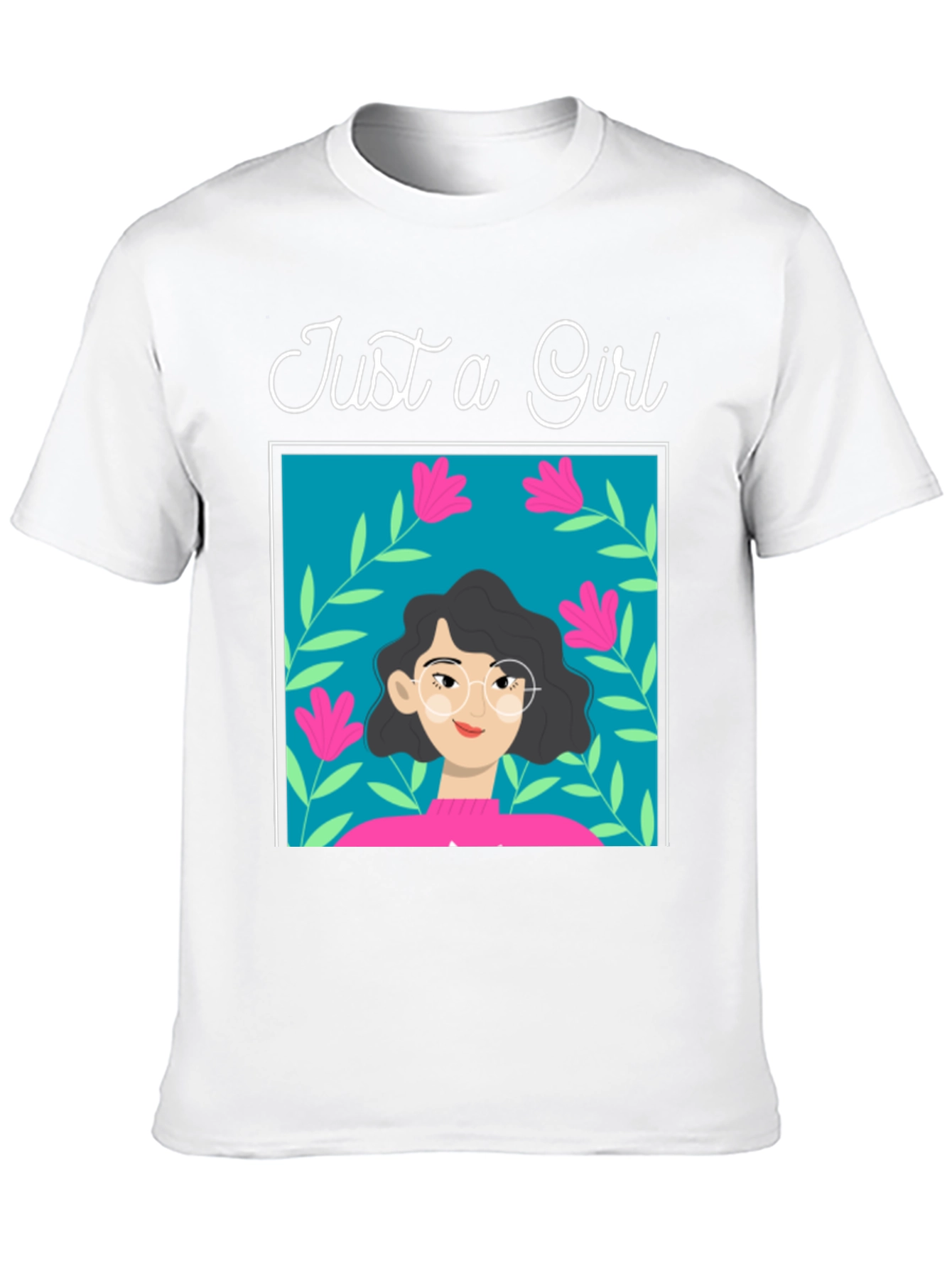Just a Girl Graphic Tee - Stylish Cotton T-Shirt