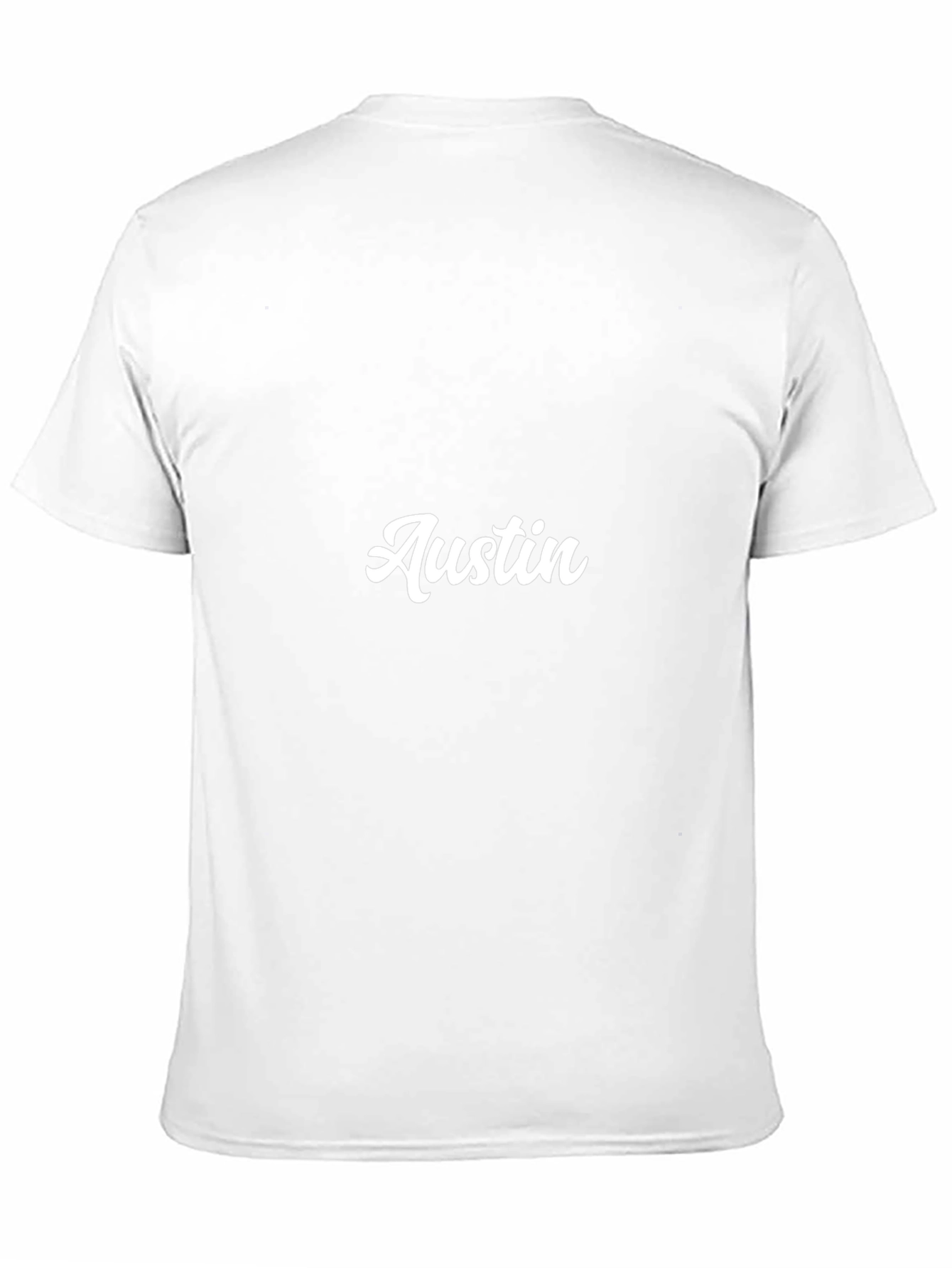 Austin Graphic Tee - Black Cotton Blend Shirt