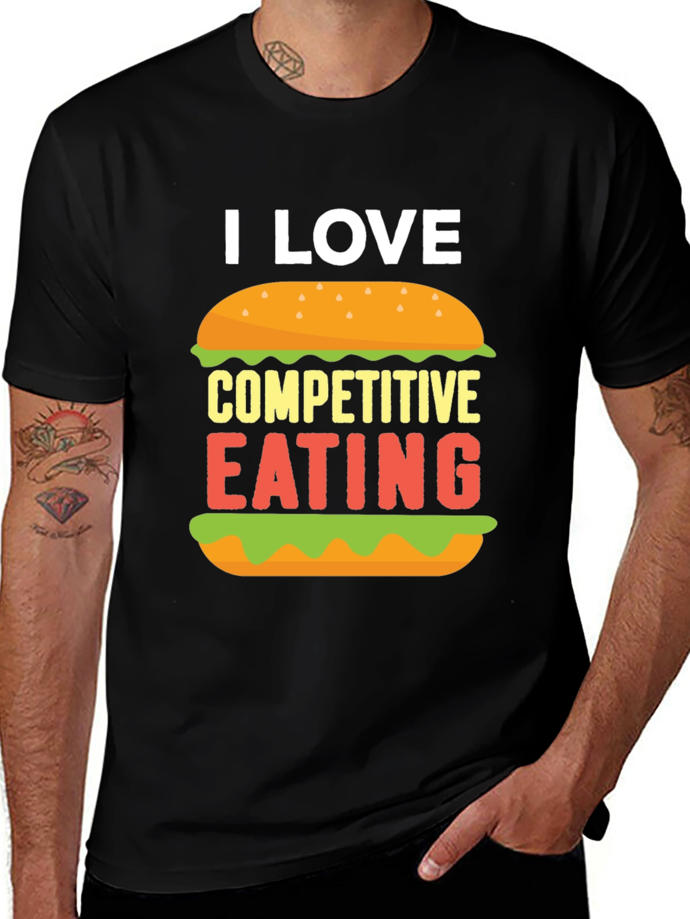 I Love Competitive Eating Graphic T-Shirt