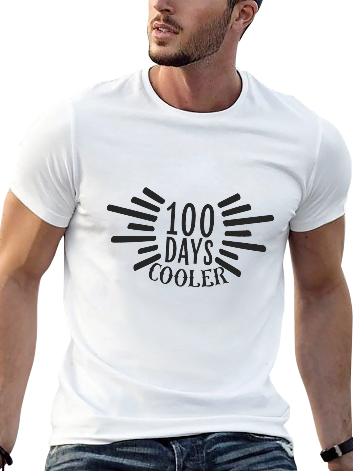 100 Days Cooler Black T-Shirt