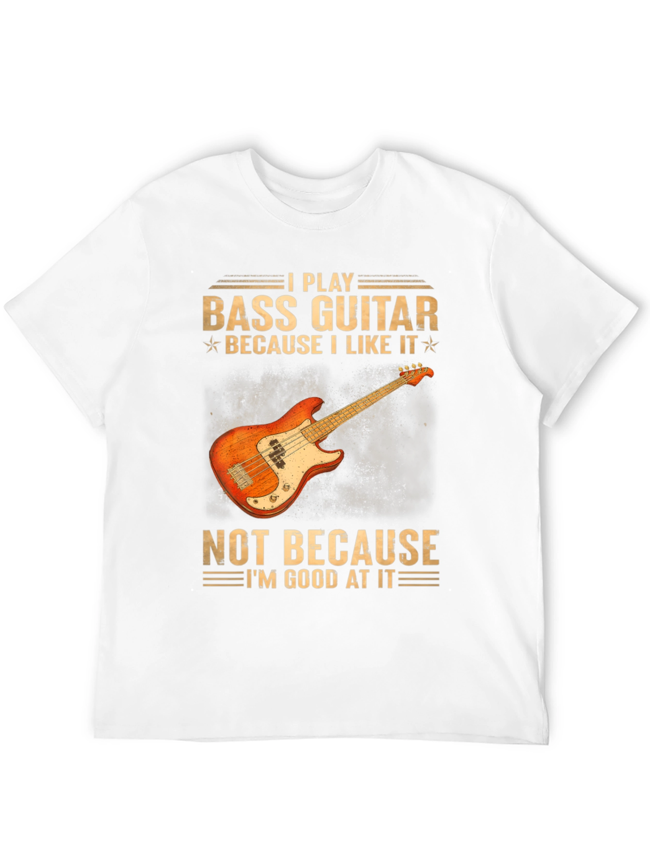 Bass Guitar Player T-Shirt - Because I Like It