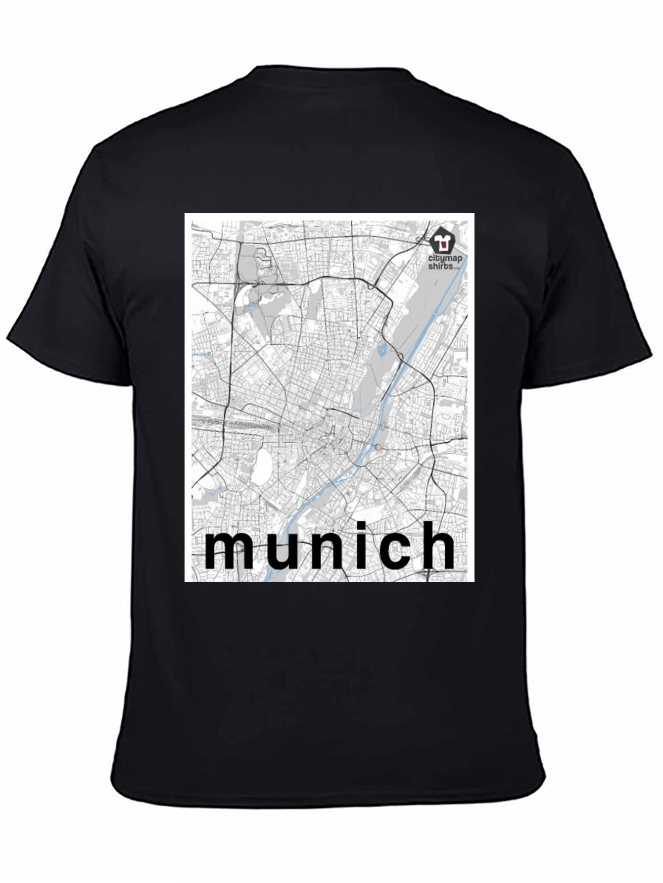Munich City Map T-Shirt - Urban Style