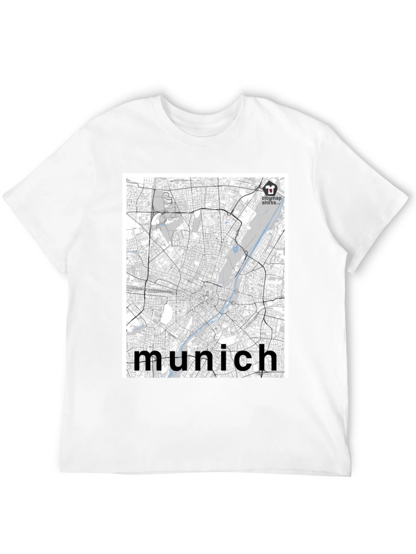 Munich City Map T-Shirt - Urban Style