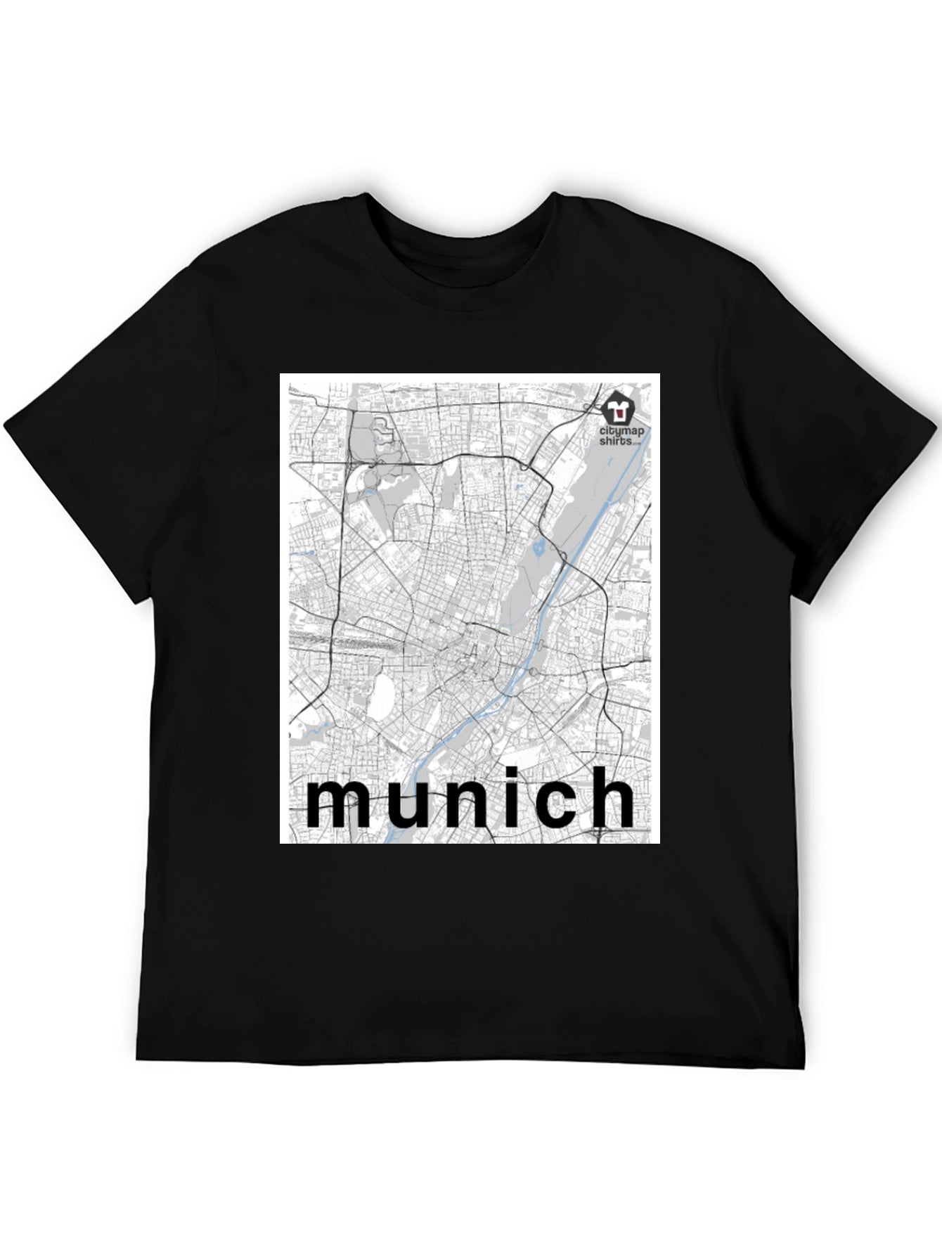 Munich City Map T-Shirt - Urban Style