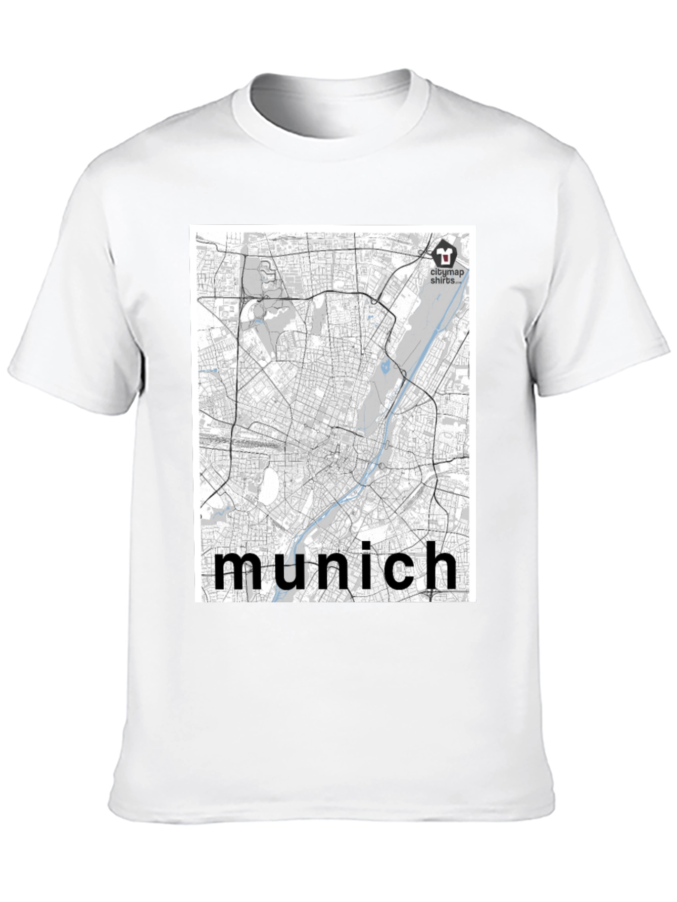 Munich City Map T-Shirt - Urban Style