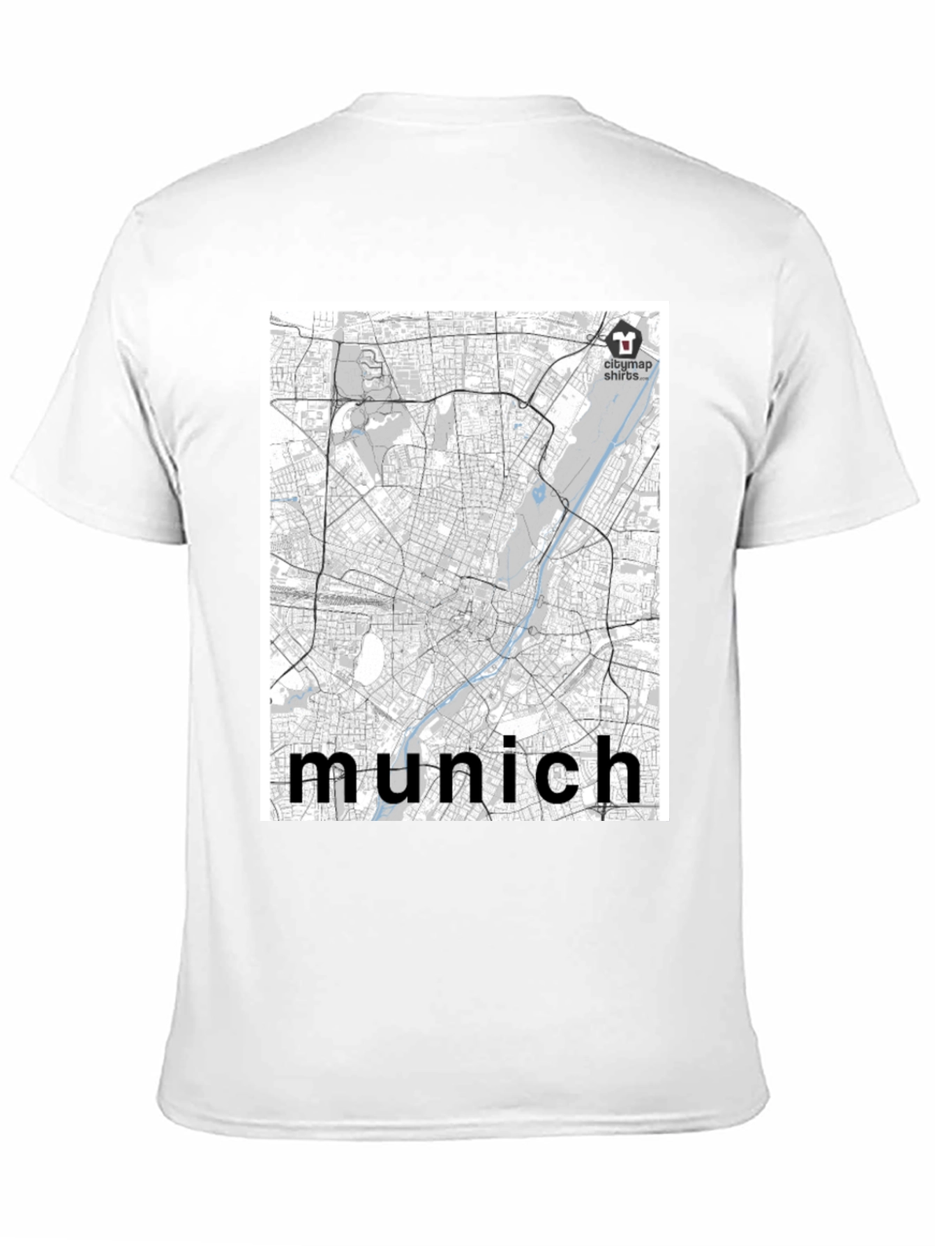 Munich City Map T-Shirt - Urban Style