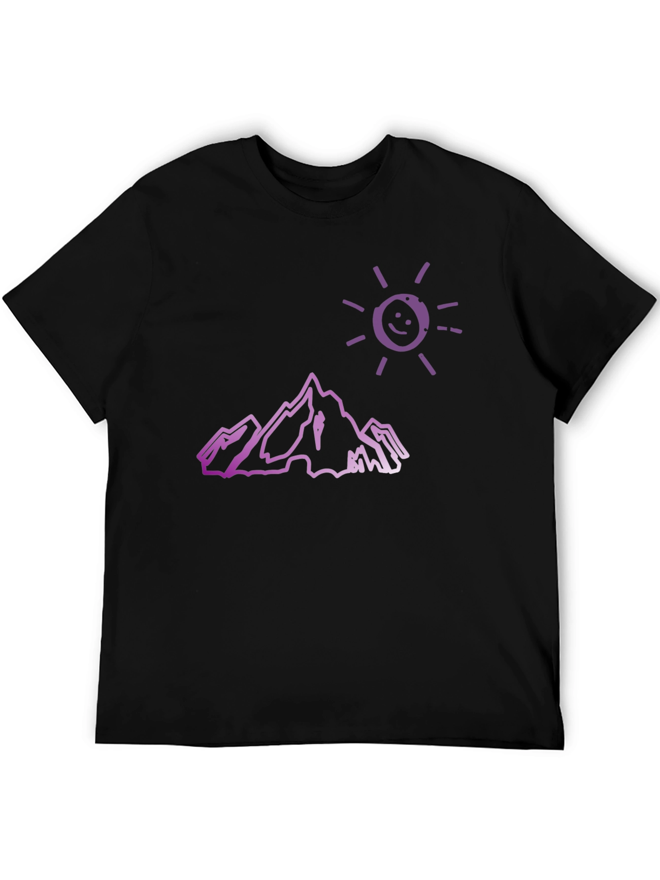 Mountain Sun Graphic Tee - Black