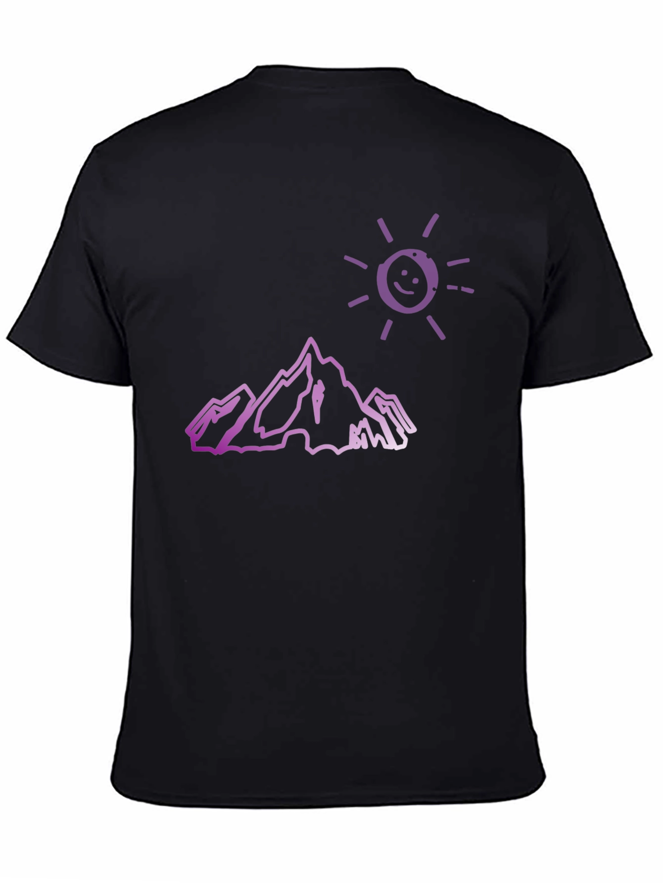 Mountain Sun Graphic Tee - Black