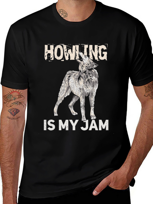 Howling is My Jam Wolf Graphic T-Shirt