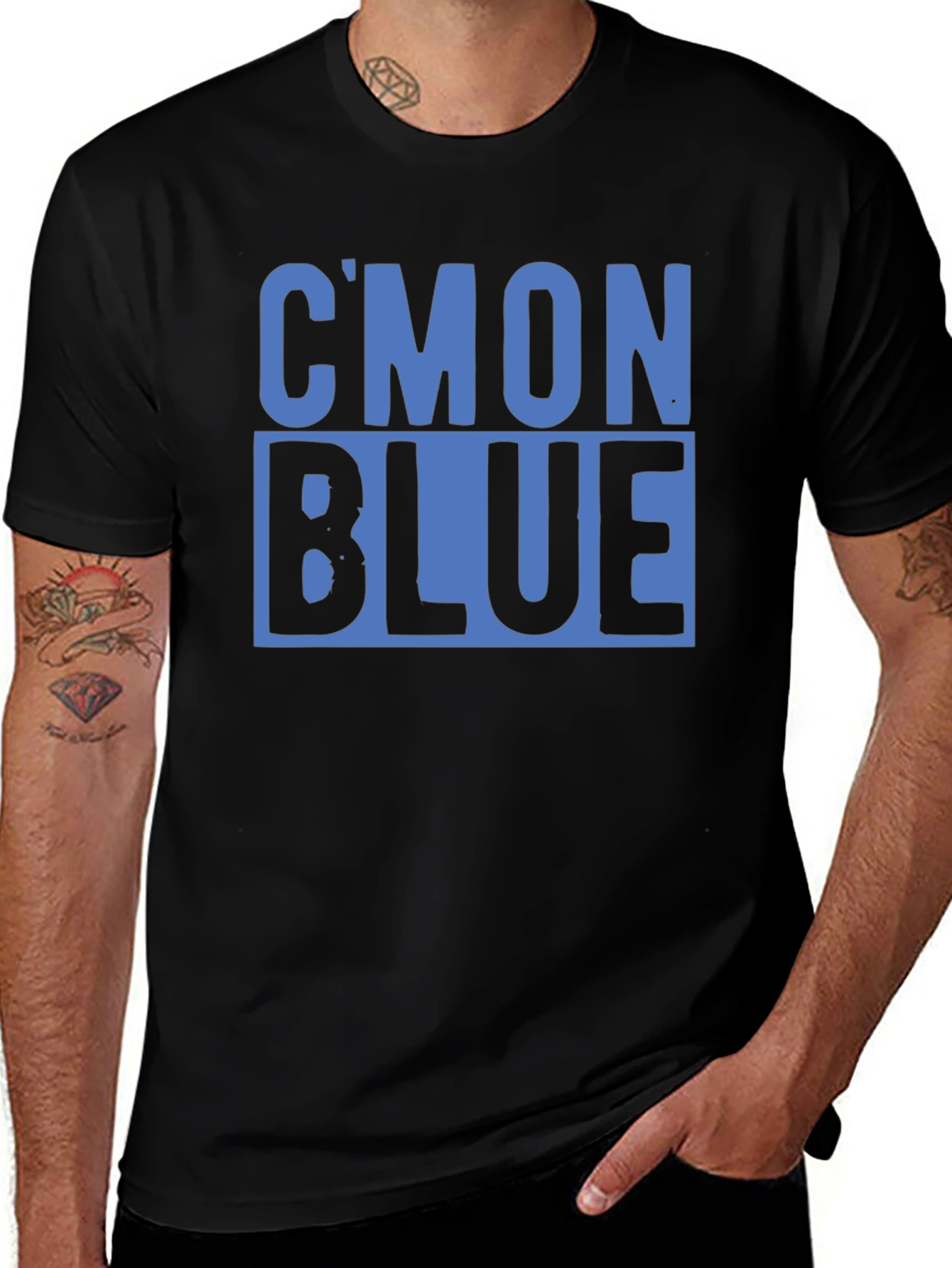 Cmon Blue Graphic Tee - Soft Cotton T-Shirt