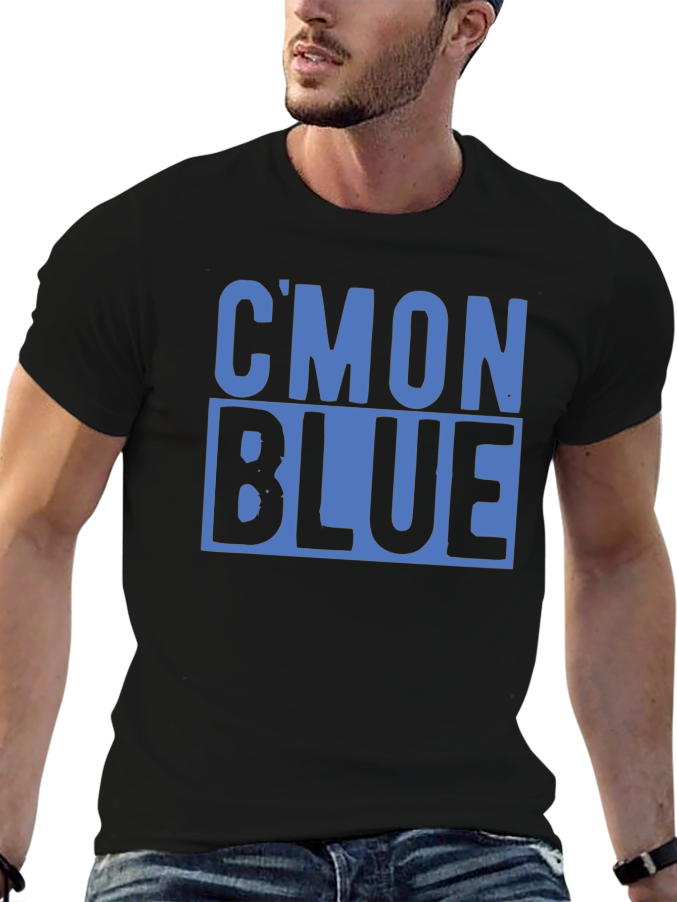 Cmon Blue Graphic Tee - Soft Cotton T-Shirt