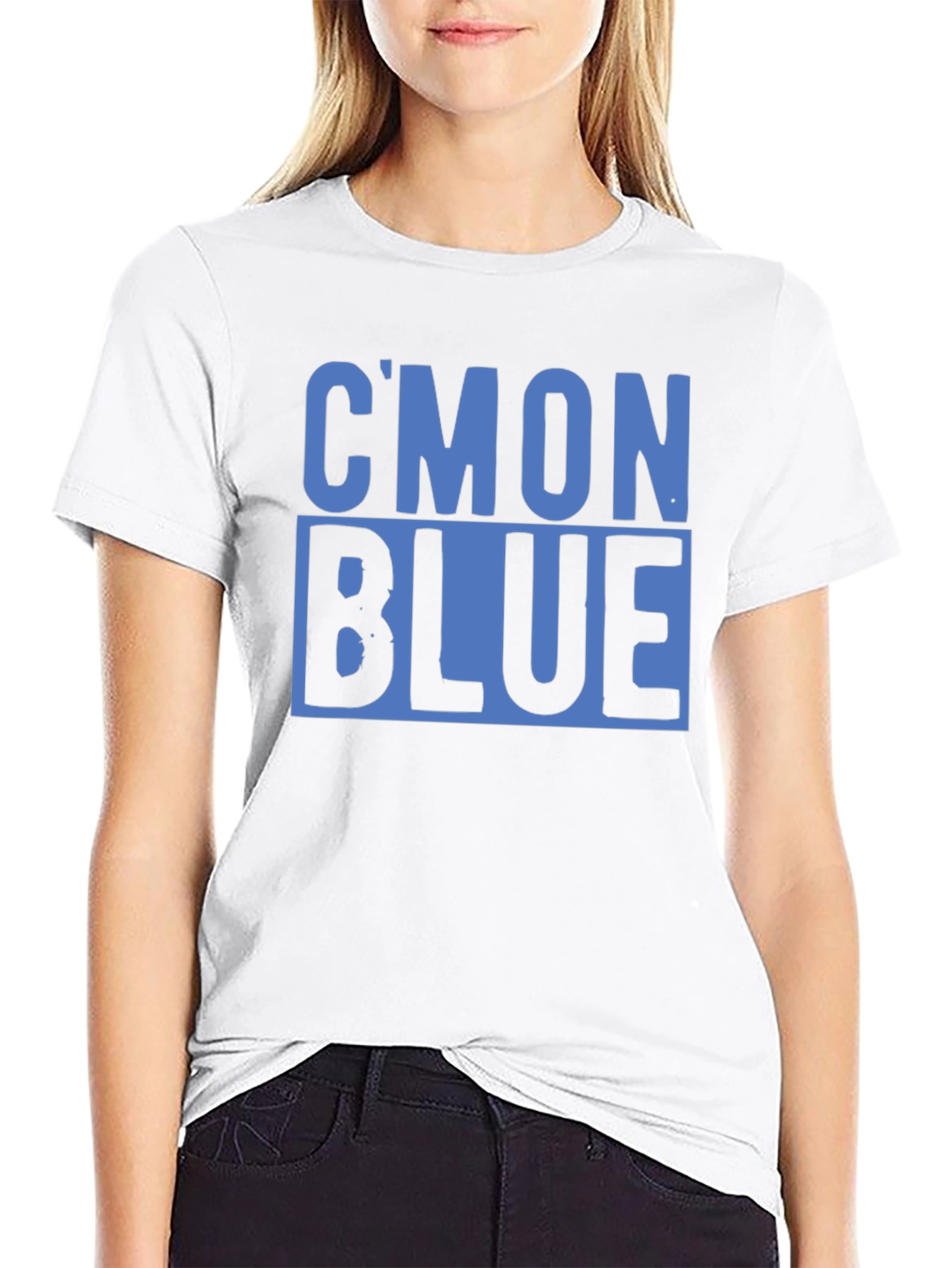 Cmon Blue Graphic Tee - Soft Cotton T-Shirt
