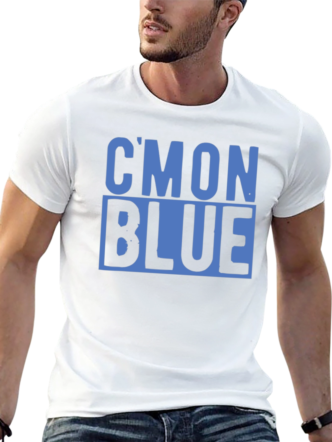 Cmon Blue Graphic Tee - Soft Cotton T-Shirt