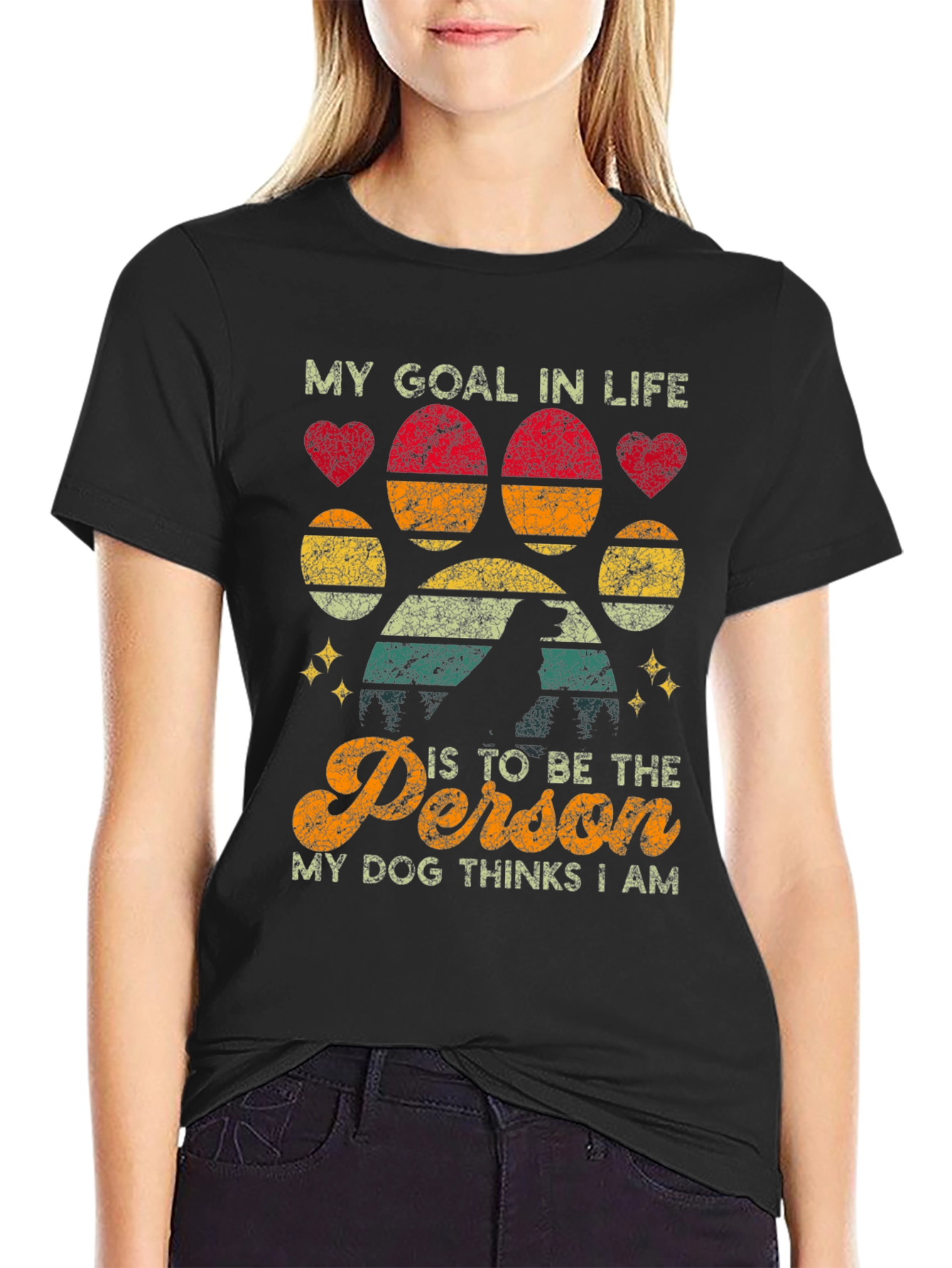 Dog Lover T-Shirt: My Goal In Life Graphic Tee