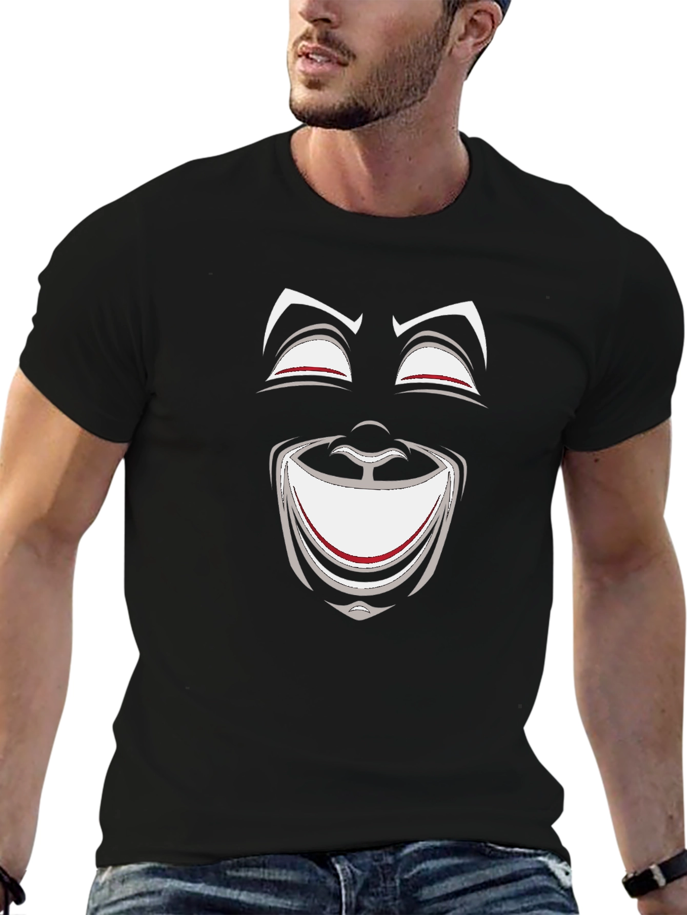 Comedy Tragedy Mask Graphic Tee