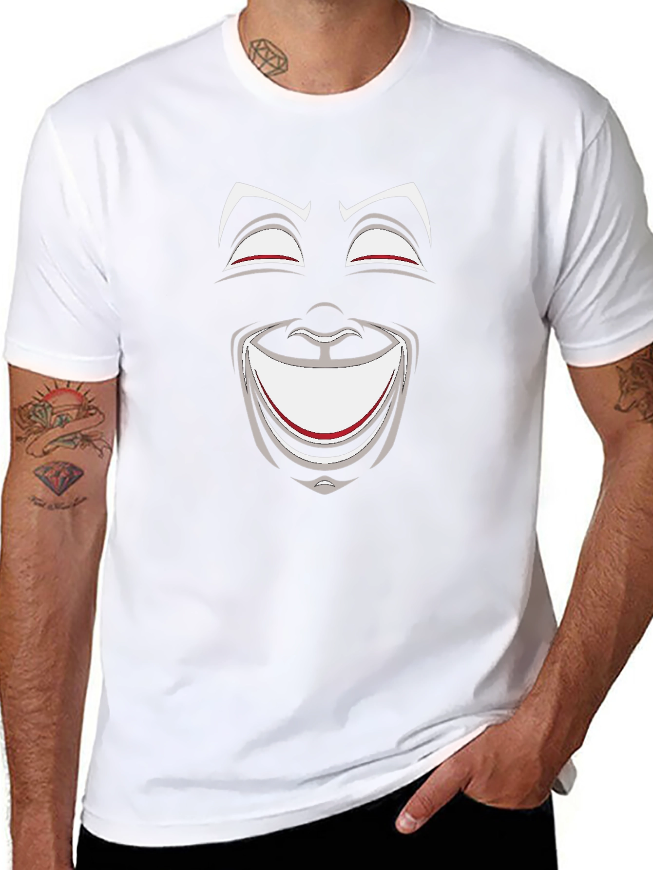 Comedy Tragedy Mask Graphic Tee