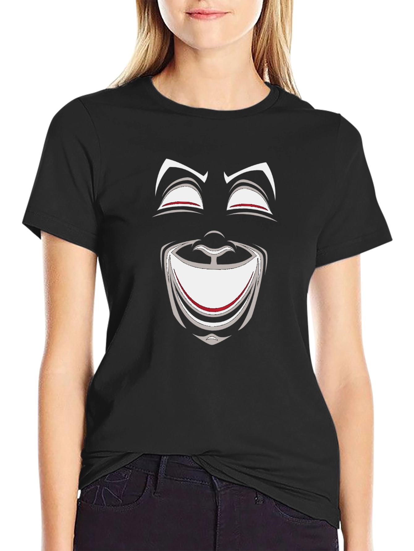 Comedy Tragedy Mask Graphic Tee