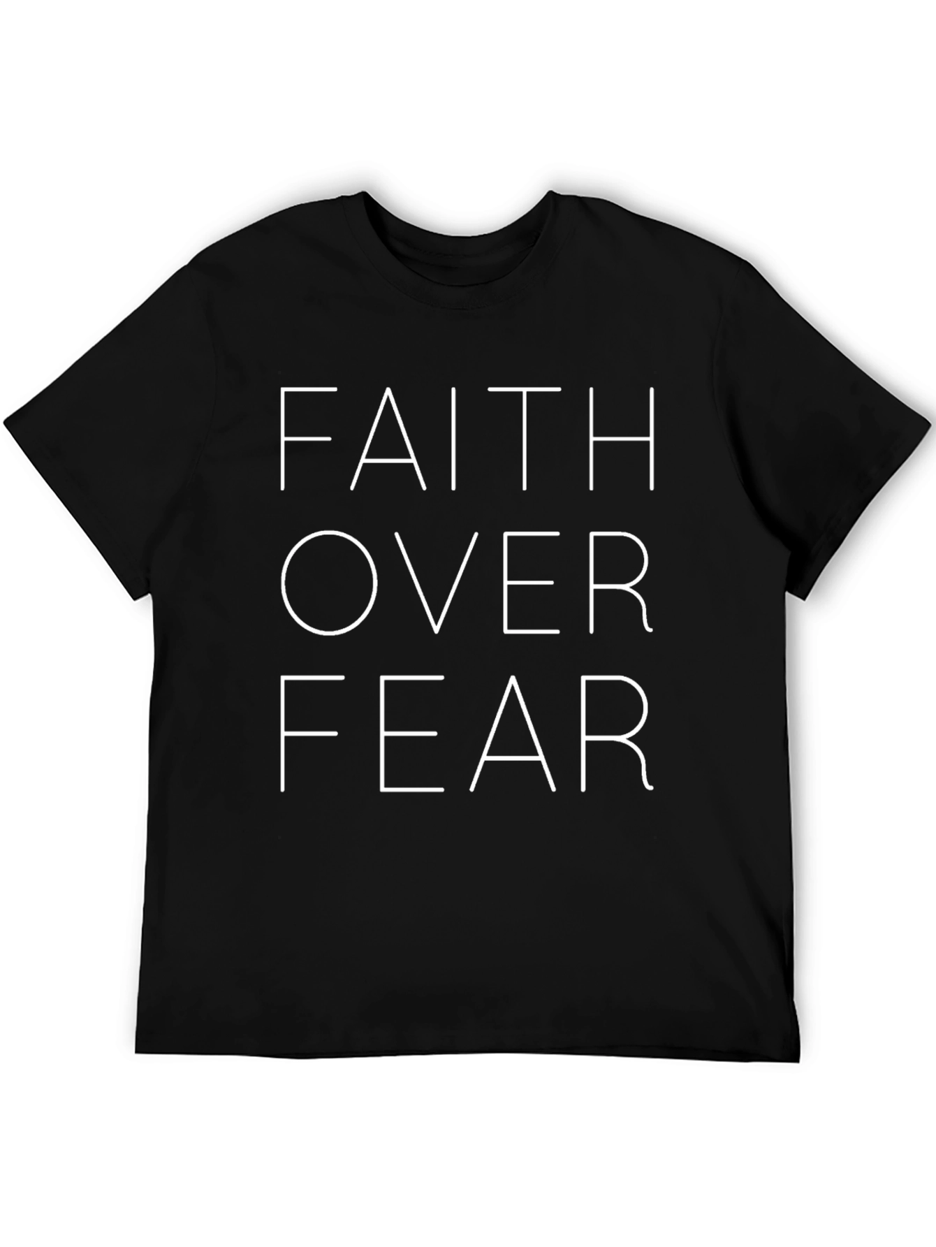 Faith Over Fear Graphic Tee - Black