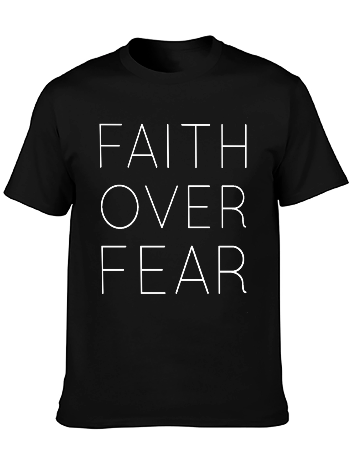 Faith Over Fear Graphic Tee - Black
