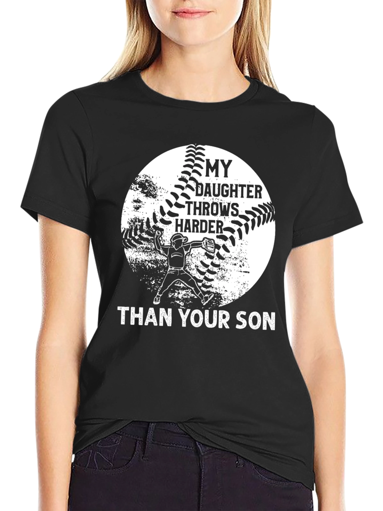 My Daughter Throws Harder T-Shirt