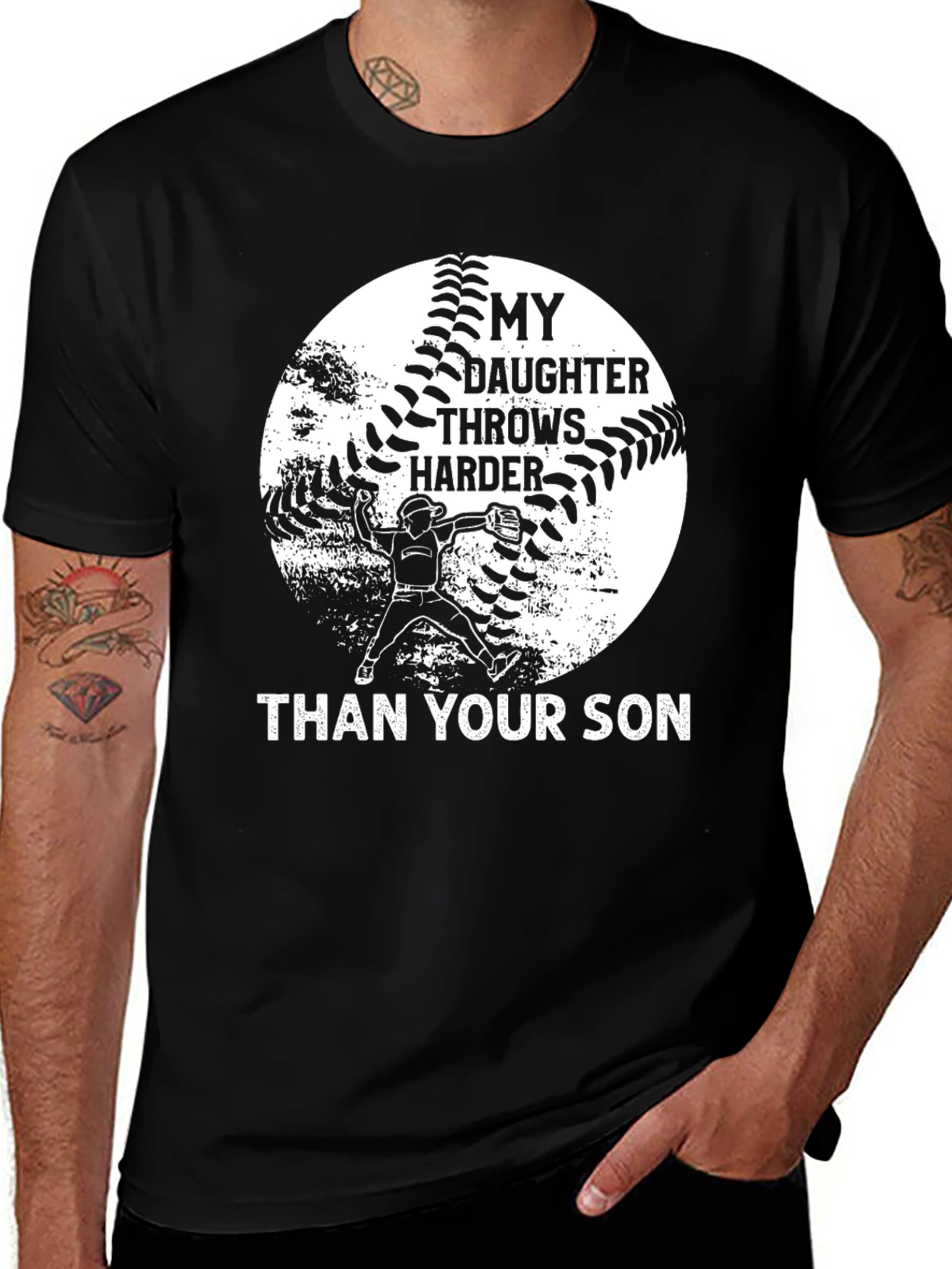 My Daughter Throws Harder T-Shirt